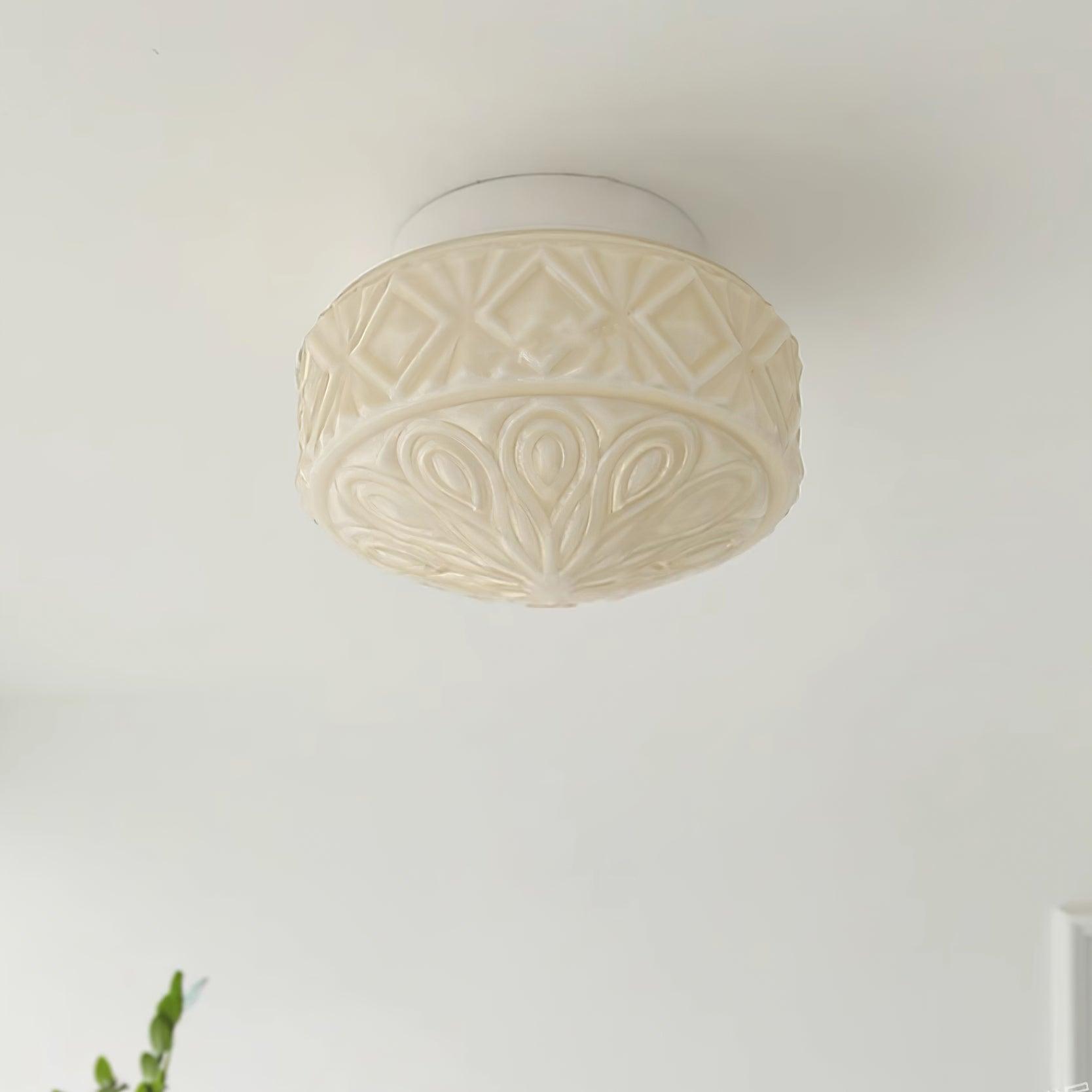 Evale Frosted Glass Flush Mount Ceiling Light - Neutralighting