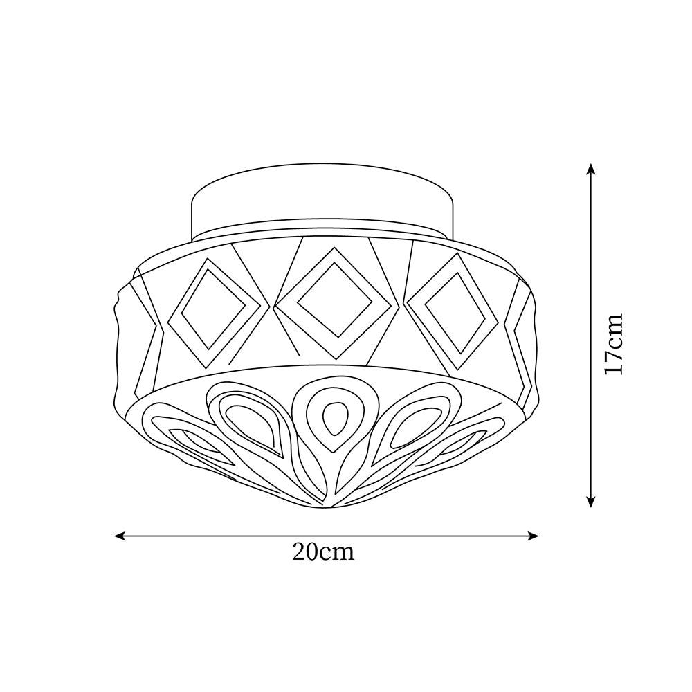 Evale Frosted Glass Flush Mount Ceiling Light - Neutralighting