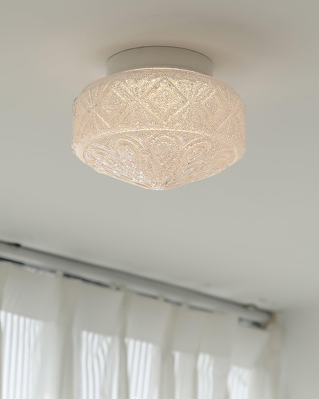 Evale Frosted Glass Flush Mount Ceiling Light - Neutralighting
