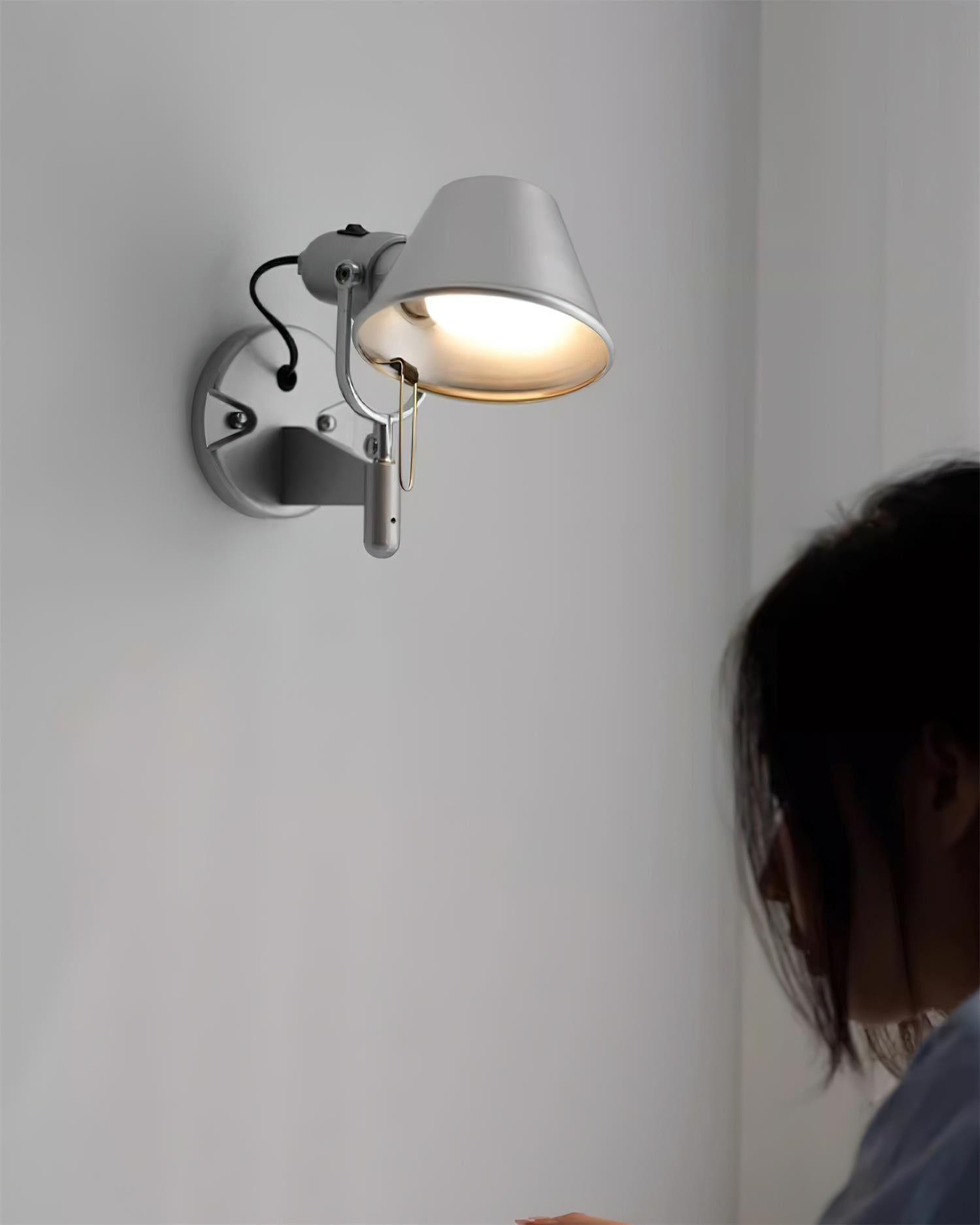 Wall Lamp Metal Body Conical Shade Adjustable Modern Minimalist - Neutralighting