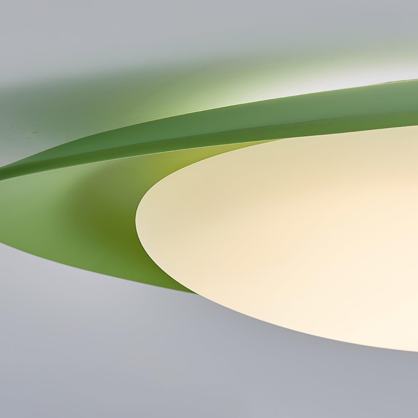 Blex Ceiling Lamp Green&Beige Pebble Shape - Neutralighting