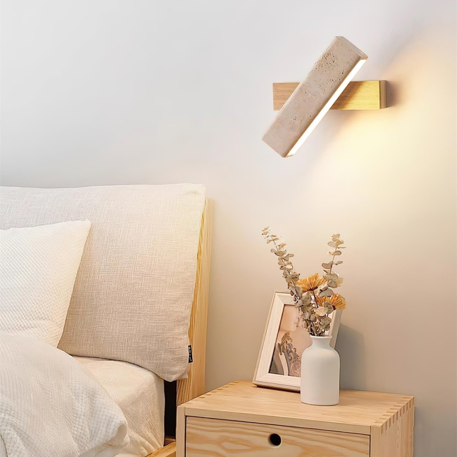 Orbit Travertine Rotating Wall Lamp - Neutralighting