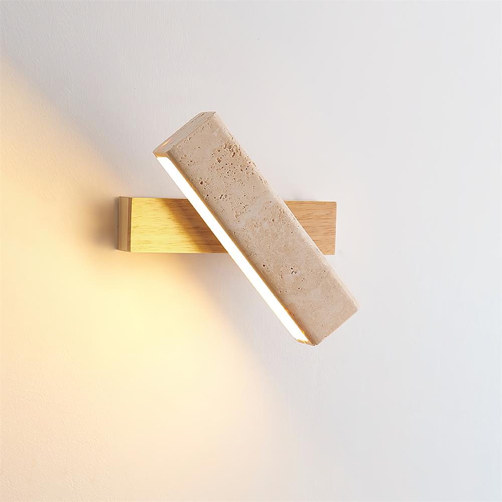 Orbit Travertine Rotating Wall Lamp - Neutralighting