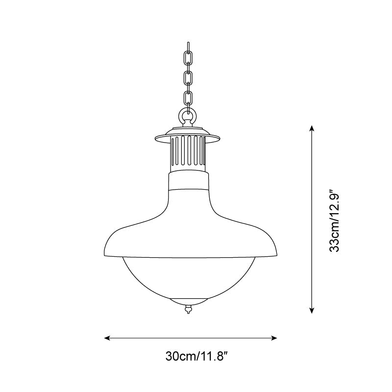 Orvel Clear Ribbed Glass Pendant Light - Neutralighting