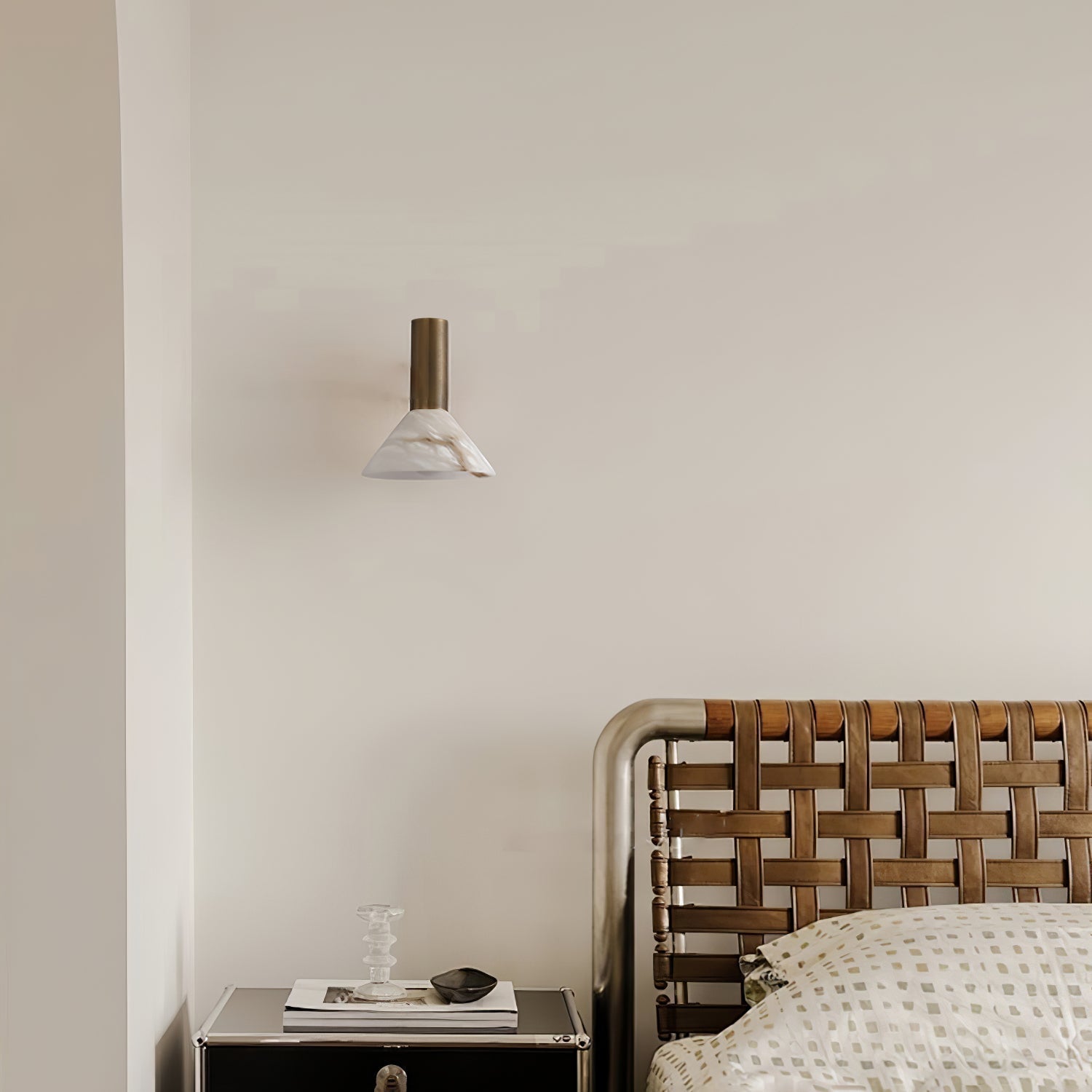 Eurnoria Cone Alabaster Wall Light - Neutralighting