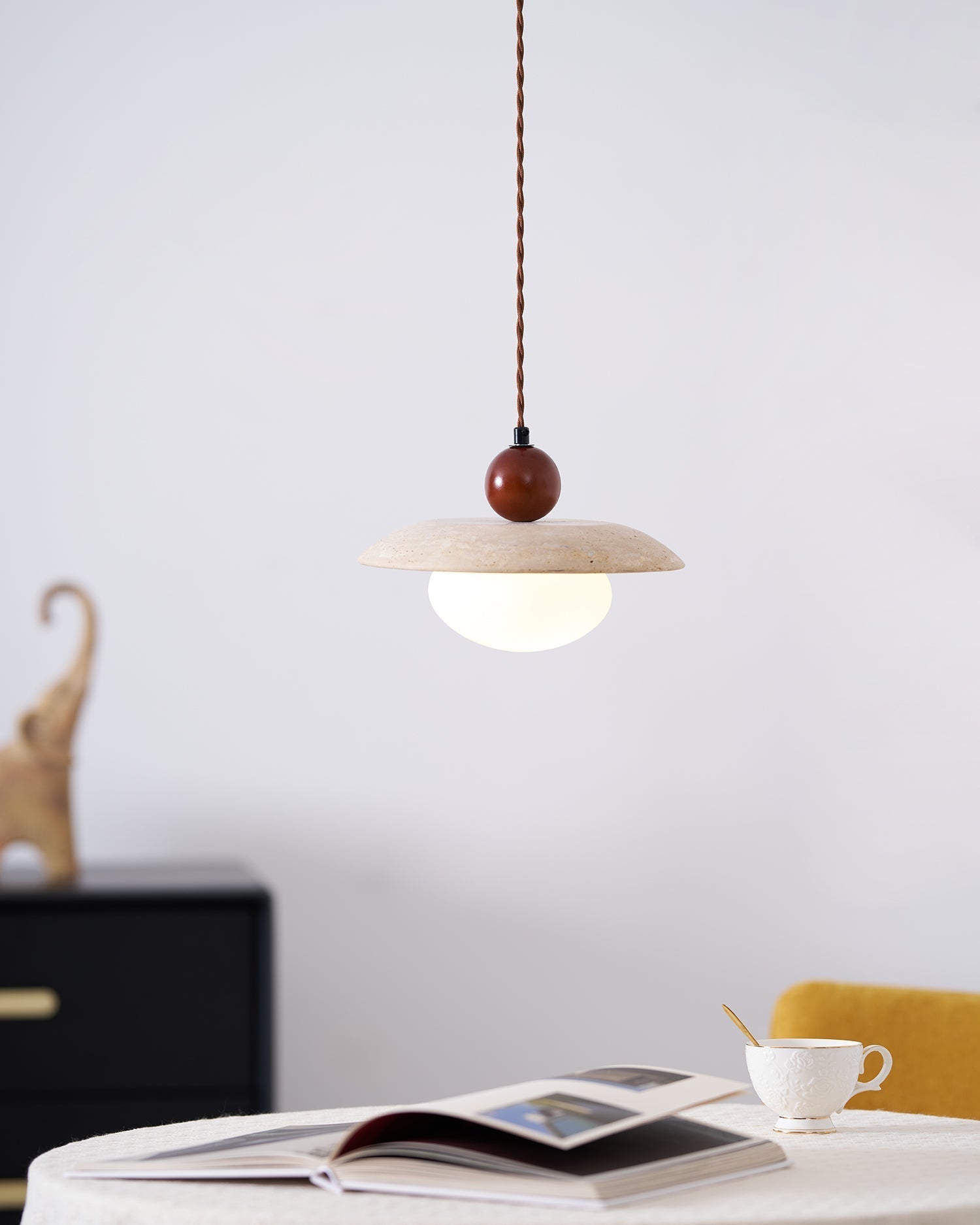 Ritta Travertine Pendant Light Six Style - Neutralighting