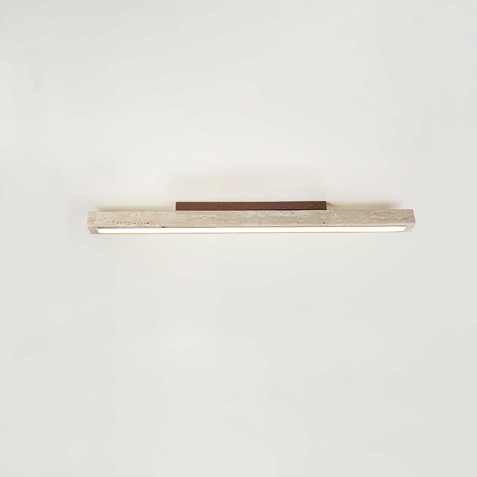 Orvenarae Minimalist Travertine Linear Ceiling Light - Neutralighting