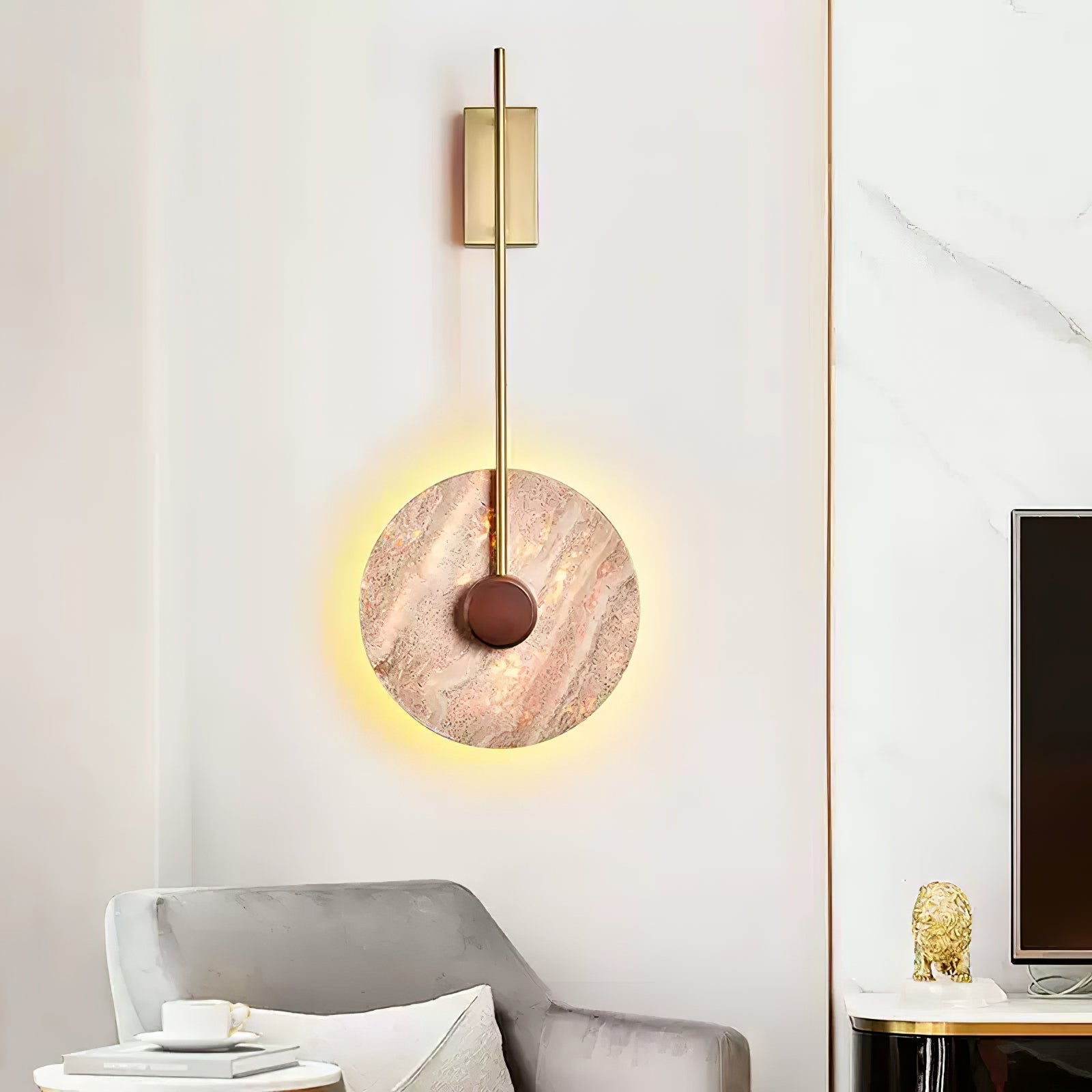 Visolia Travertine Wall Light - Neutralighting