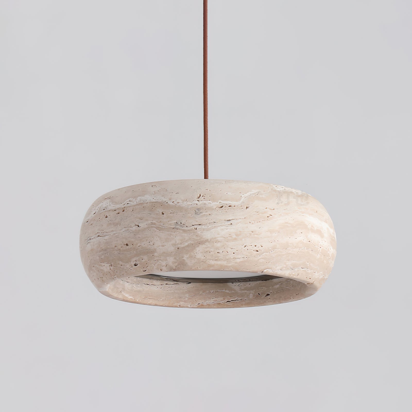 Ritta Donut-Shaped Pendant Lights Travertine - Neutralighting