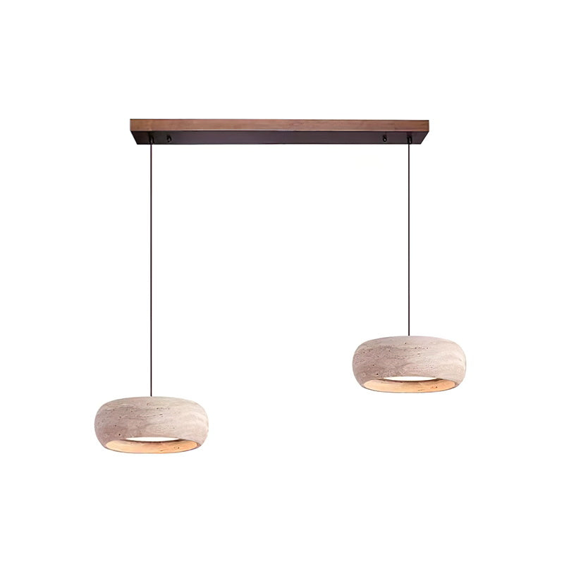 Ritta Donut-Shaped Pendant Lights Travertine - Neutralighting