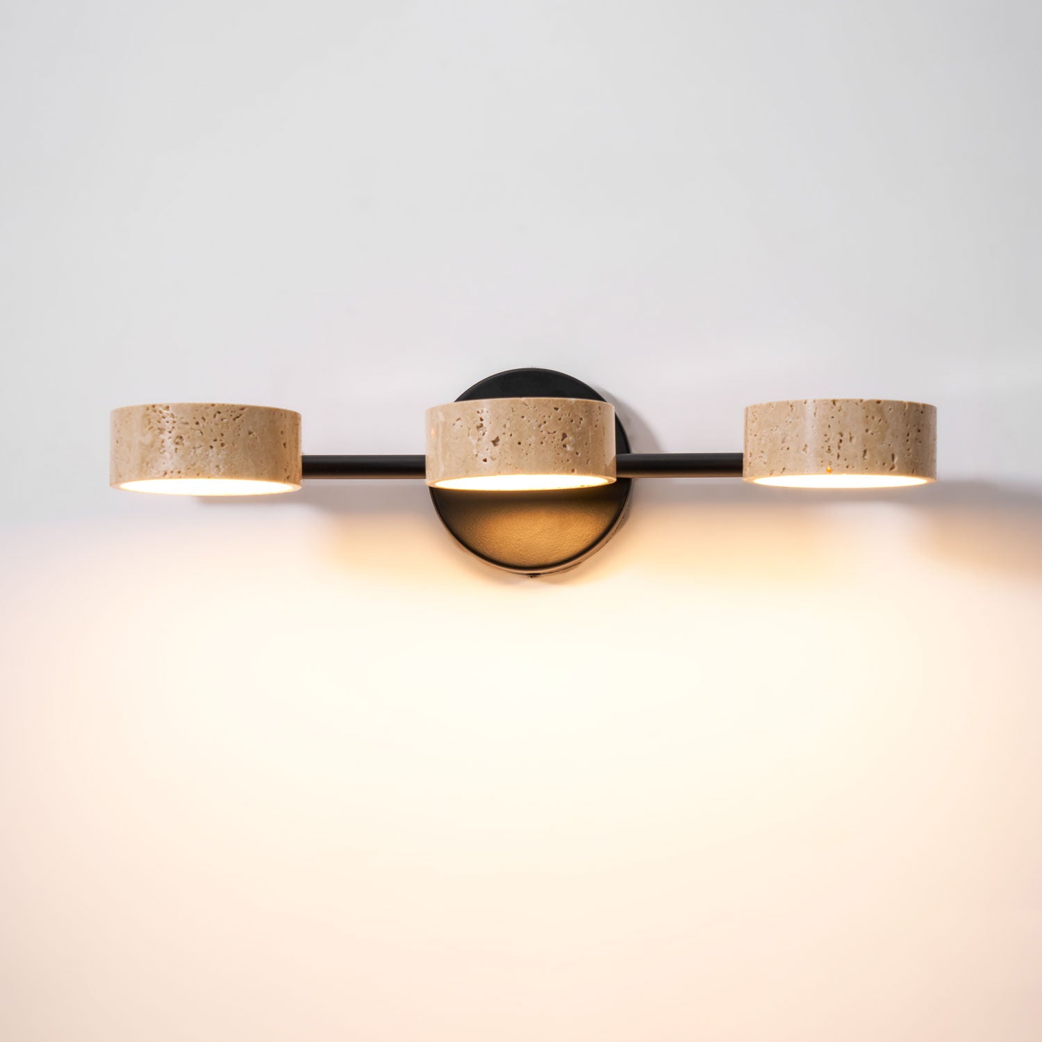 Ceshair Wall Light Multi Head Travertine Vanity Light - Neutralighting