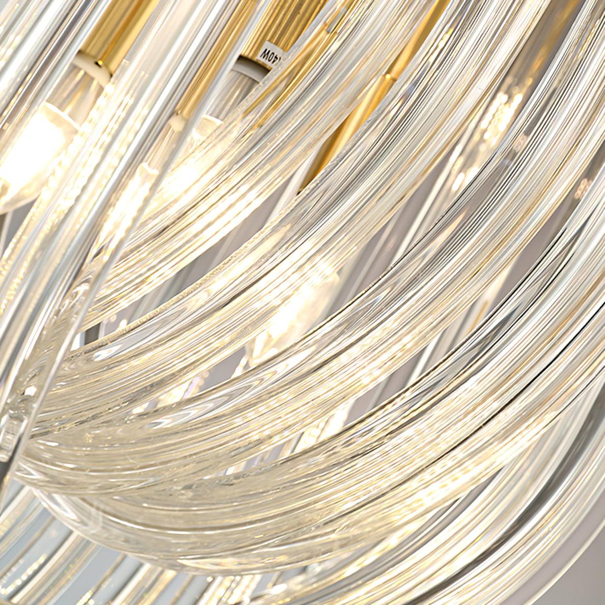 Aurora Wall Lamp Trevi Murano Glass Gold Modern Luxury