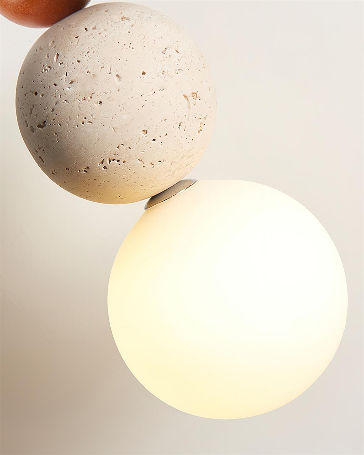 Ritta Triple Sphere Pendant Light Travertine - Neutralighting
