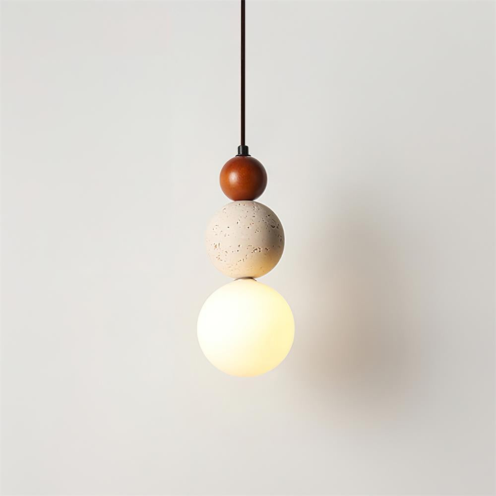 Ritta Triple Sphere Pendant Light Travertine - Neutralighting