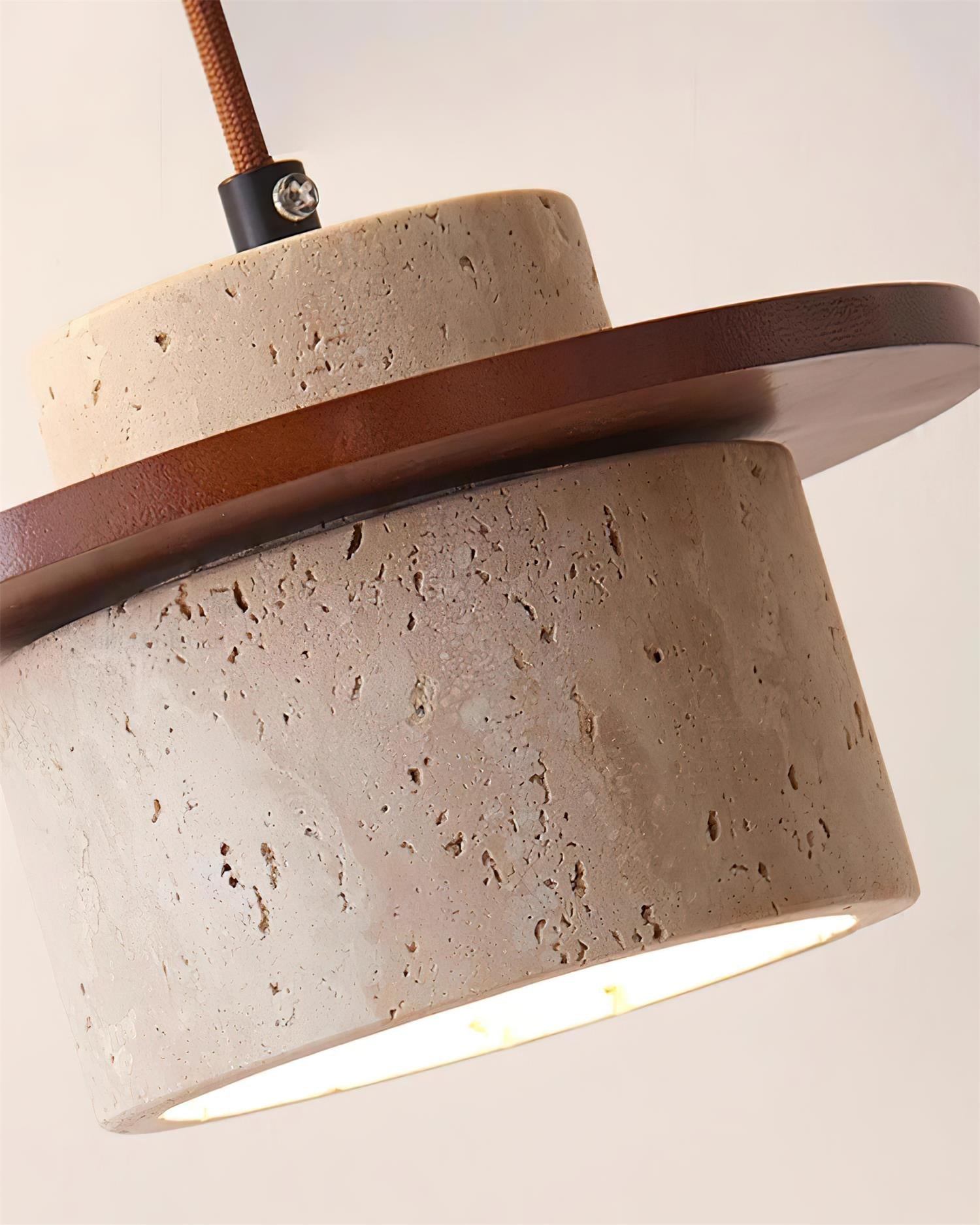 Lunara Multi-Light Pendant Lamp Set Travertine - Neutralighting