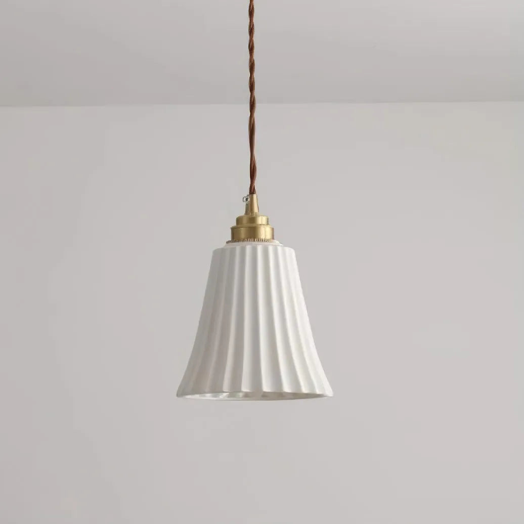 Arisha Trumpet Ceramic Pendant Light - Neutralighting