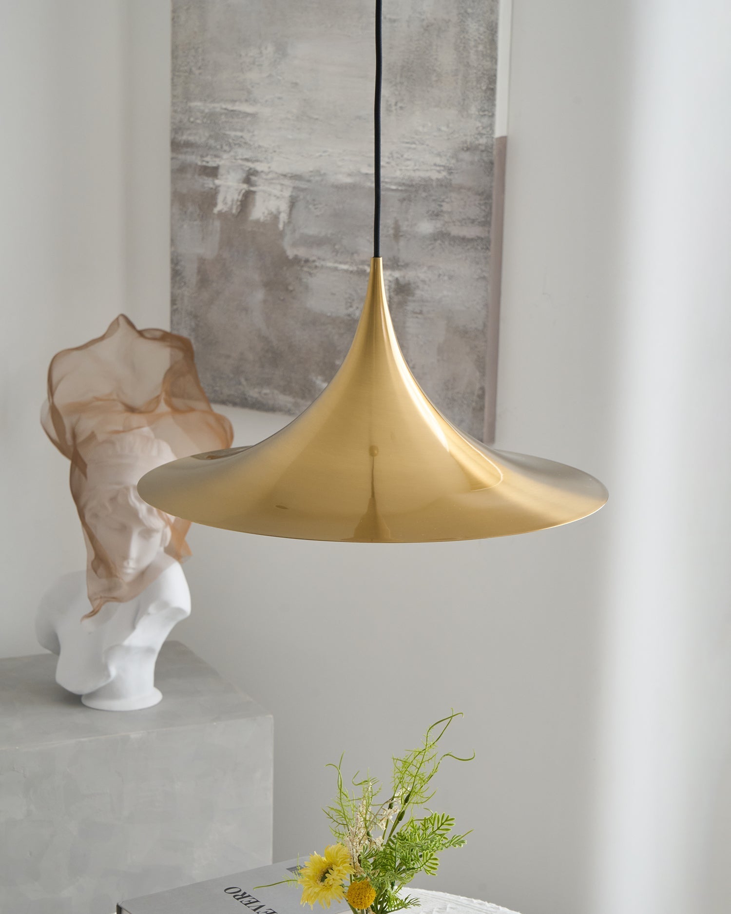 Pendant Lamp Slim Neck and Wide Flare Contemporary Dining - Neutralighting
