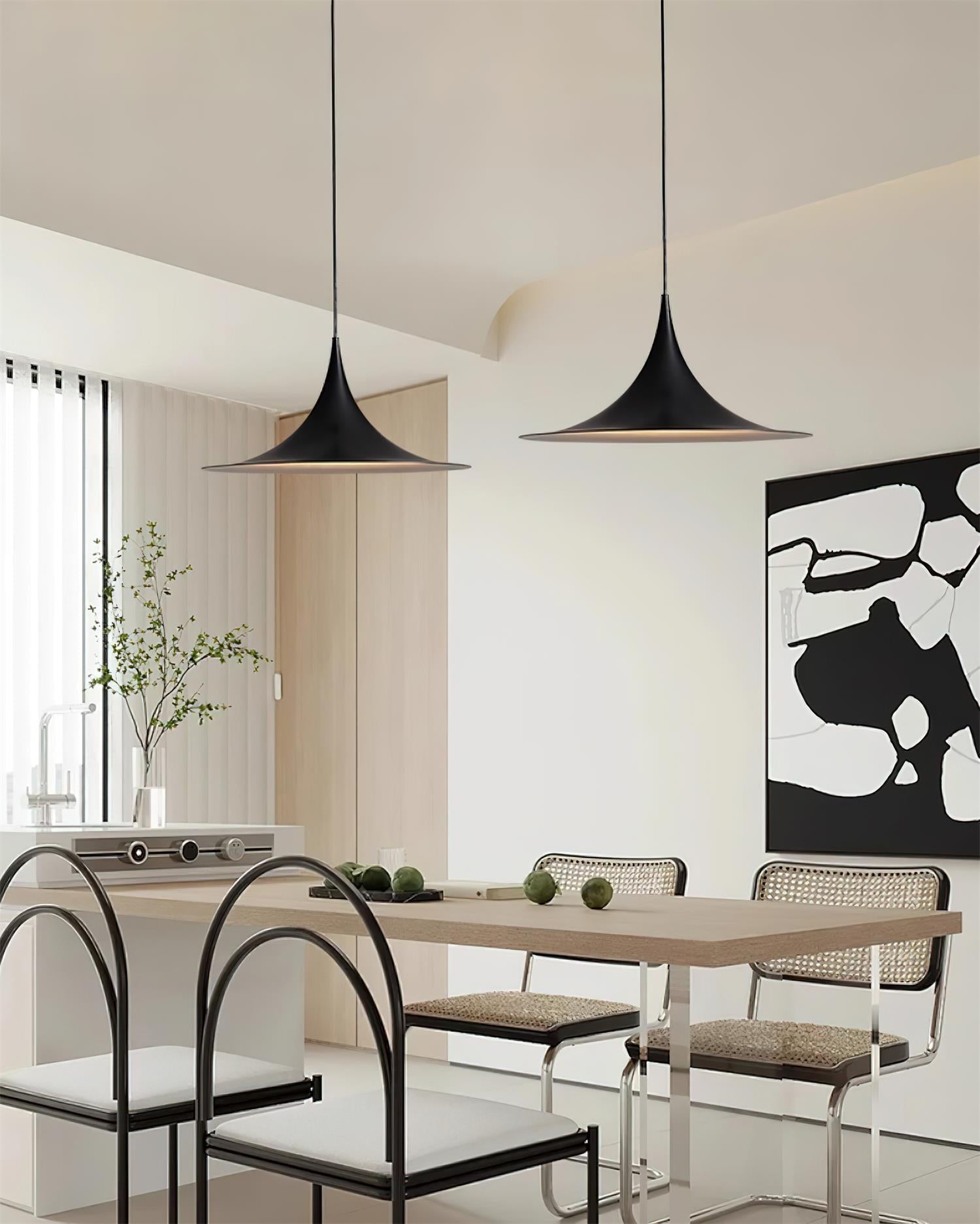 Pendant Lamp Slim Neck and Wide Flare Contemporary Dining - Neutralighting