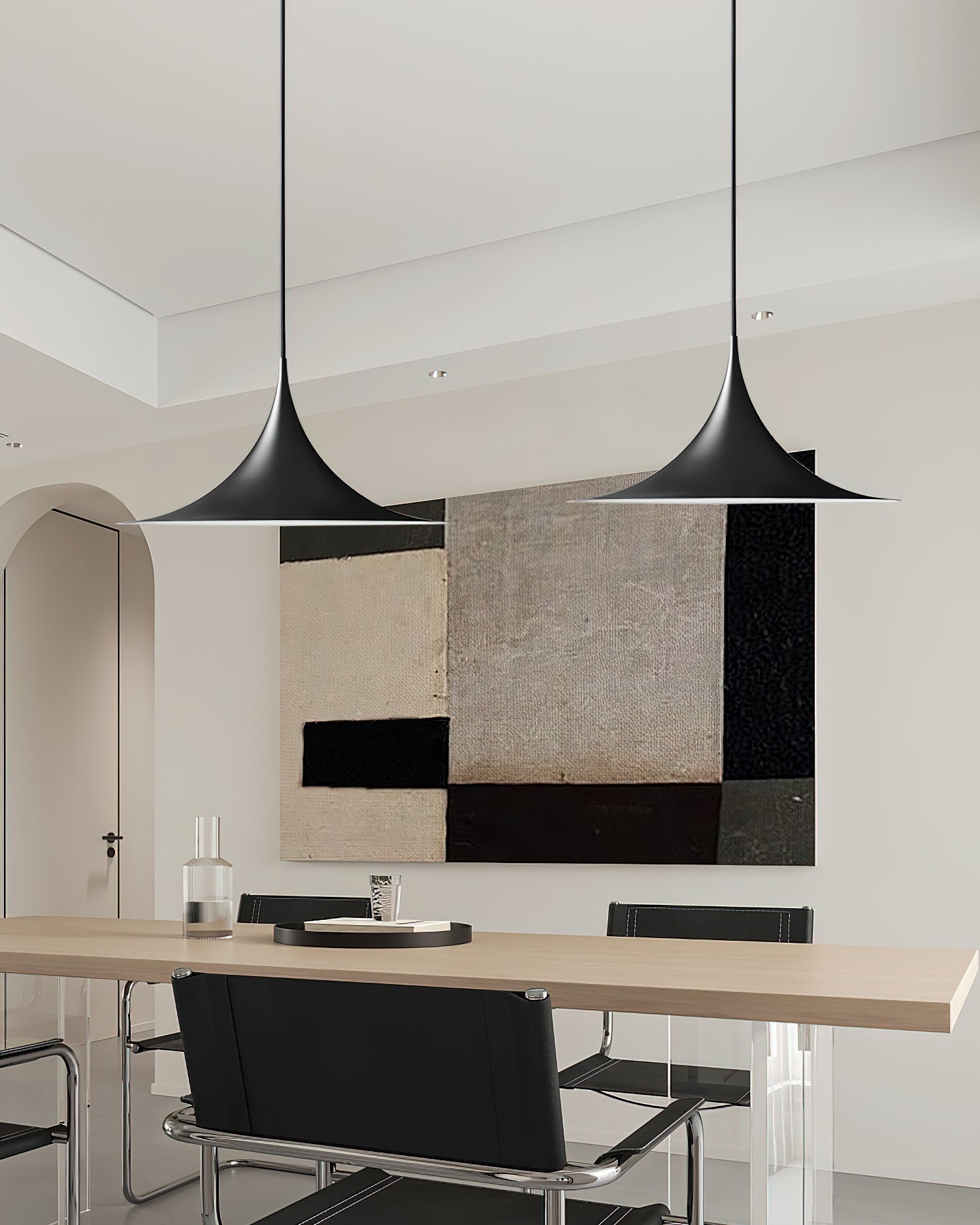 Pendant Lamp Slim Neck and Wide Flare Contemporary Dining - Neutralighting