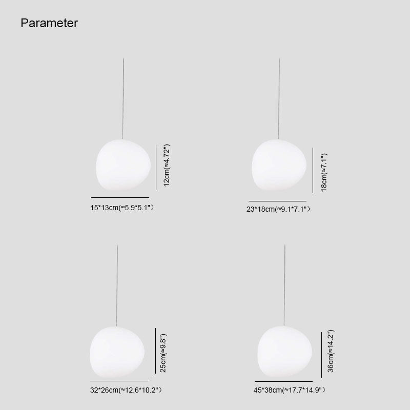 Elun Sleek Minimalist Floating Egg-shaped Glass Pendant Light - Neutralighting