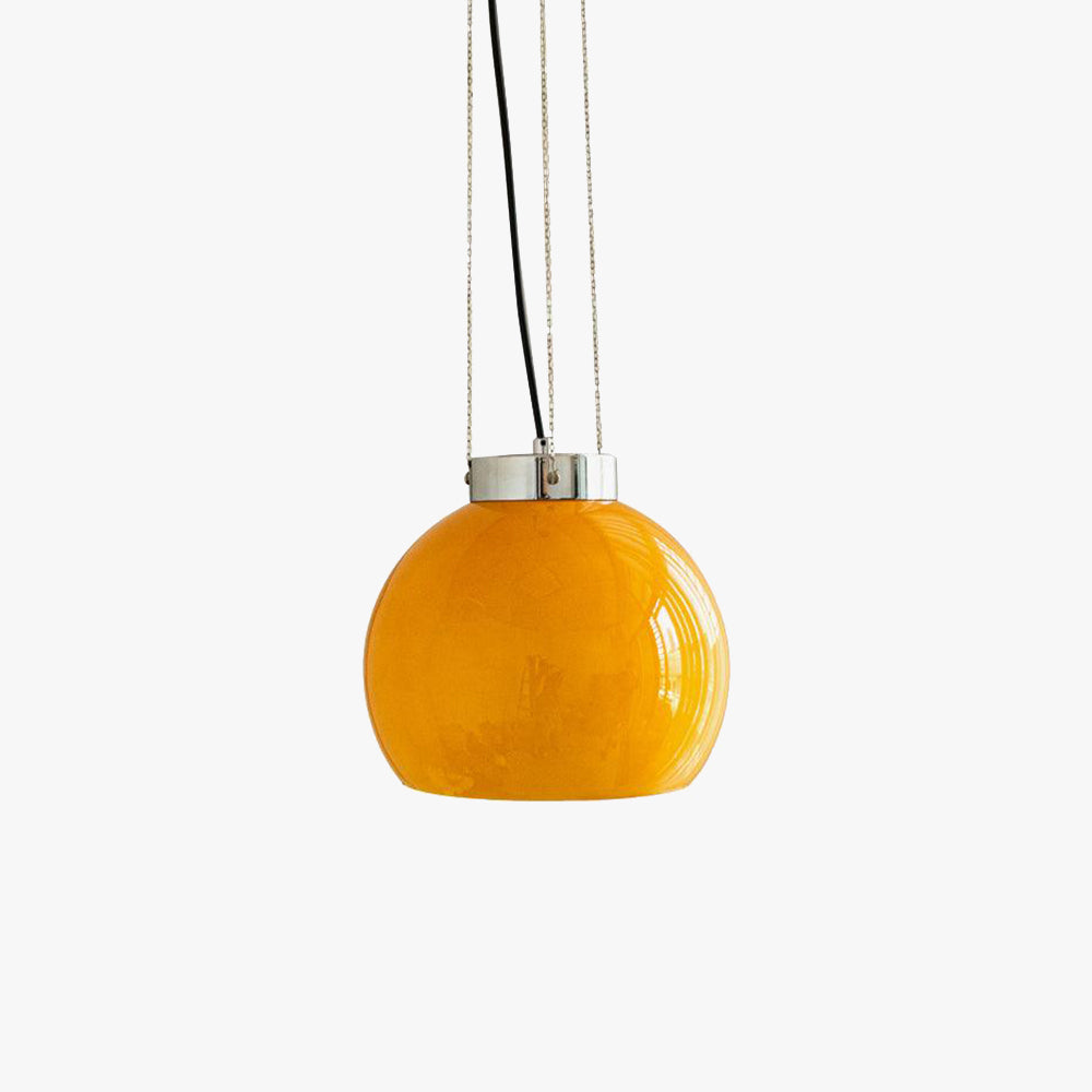 Valentina Yellow Ball Pendant Light, Metal & Glass - Neutralighting