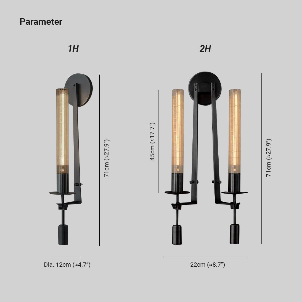 Lucian Indoor Wall Lamp Glass Farmhouse - Neutralighting