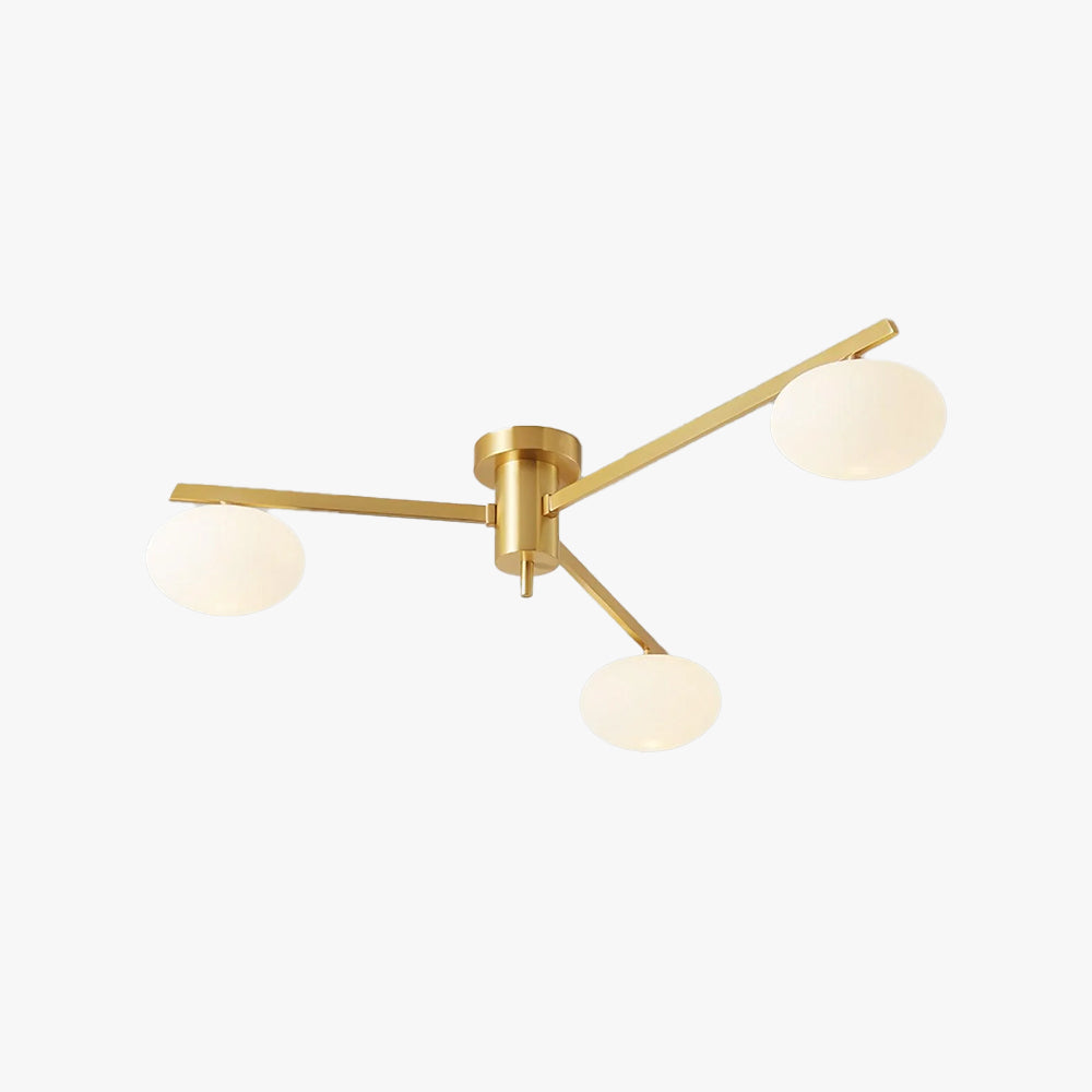 Jania Modern Glass Black Ceiling Light - Neutralighting