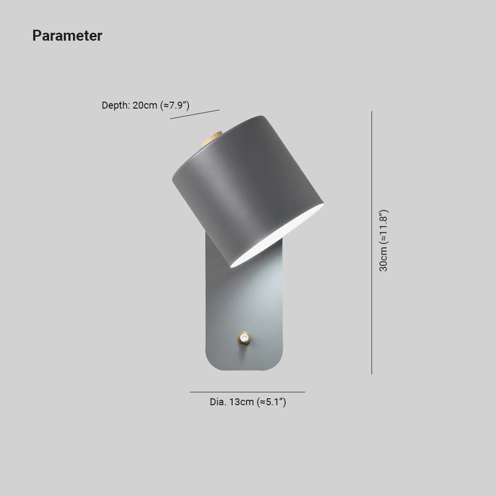 Quella Rotatable Cylinder Wall Lamp - Neutralighting