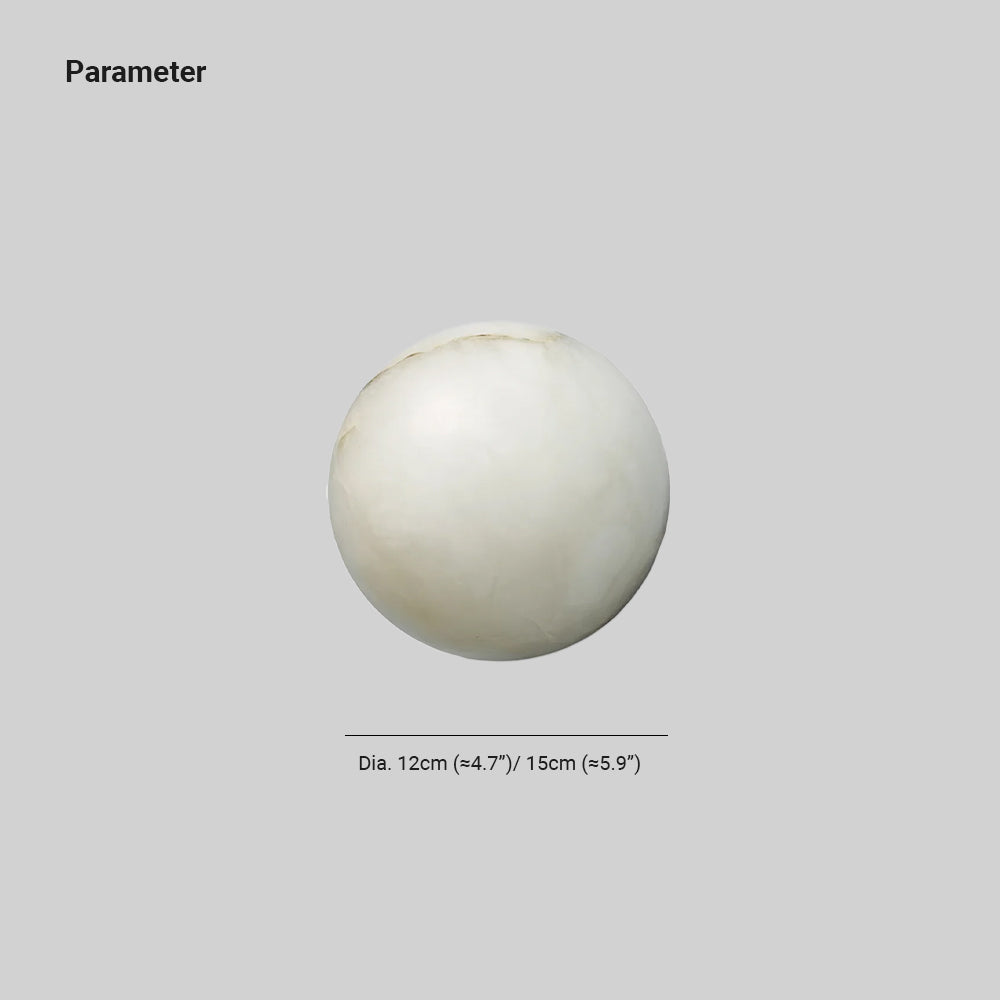 Lynq Alabaster Mini Orb Wall Lamp - Neutralighting