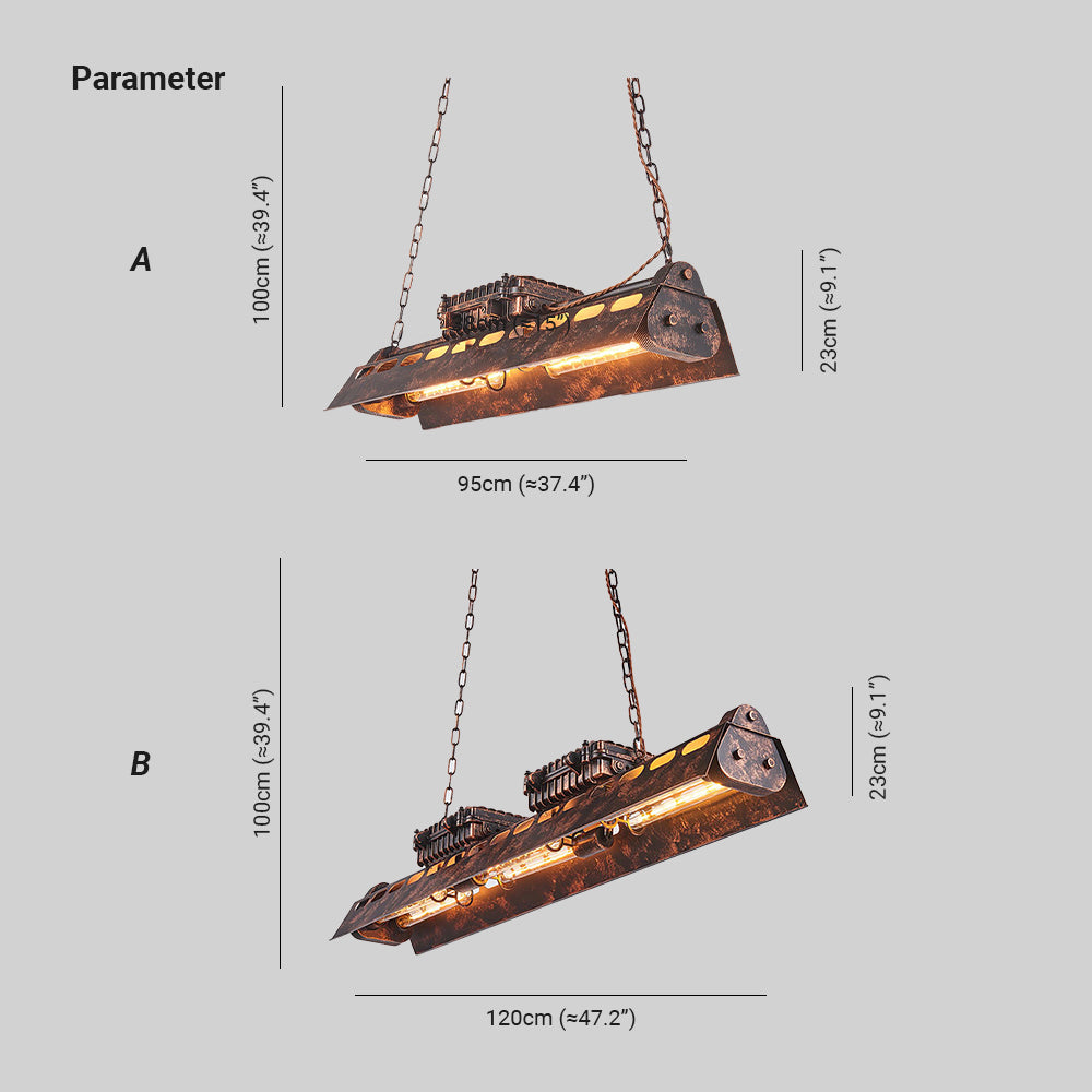 Noah Chandelier Industrial Steampunk - Neutralighting