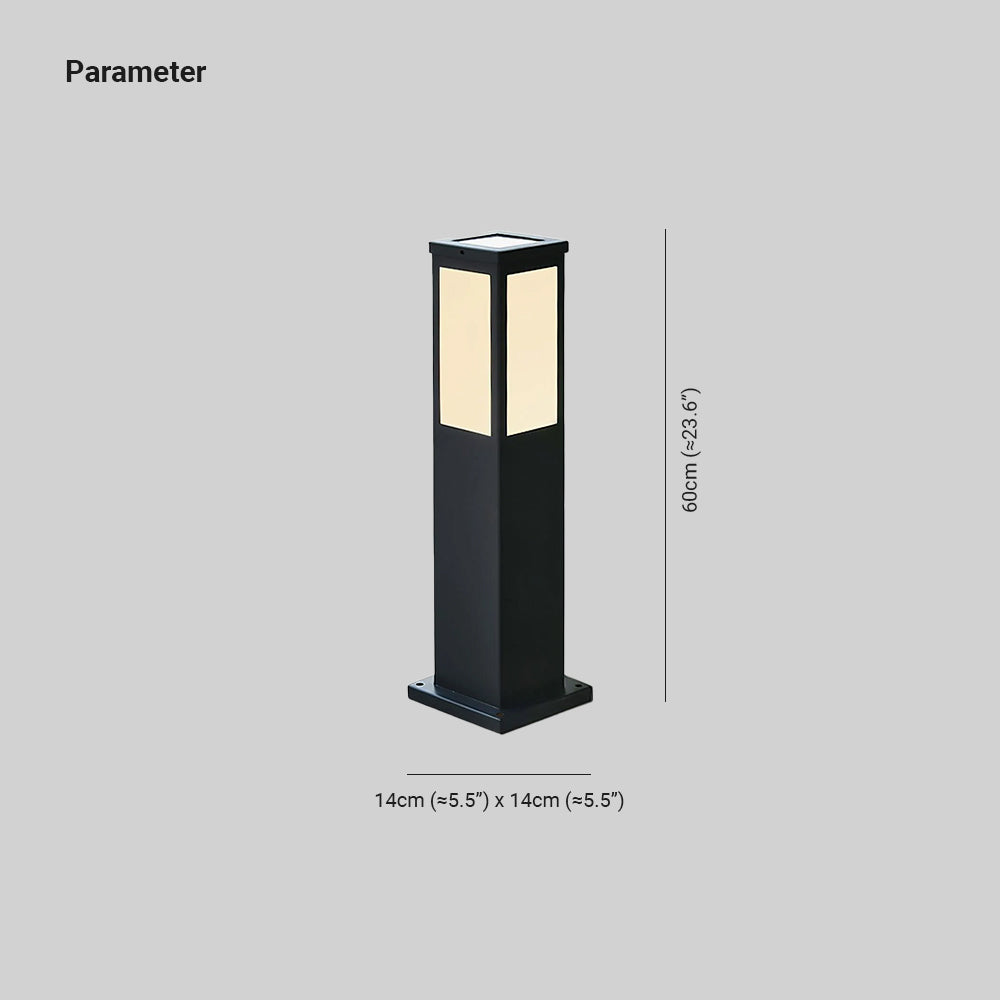 Leo Bollard Solar Outdoor Light - Neutralighting