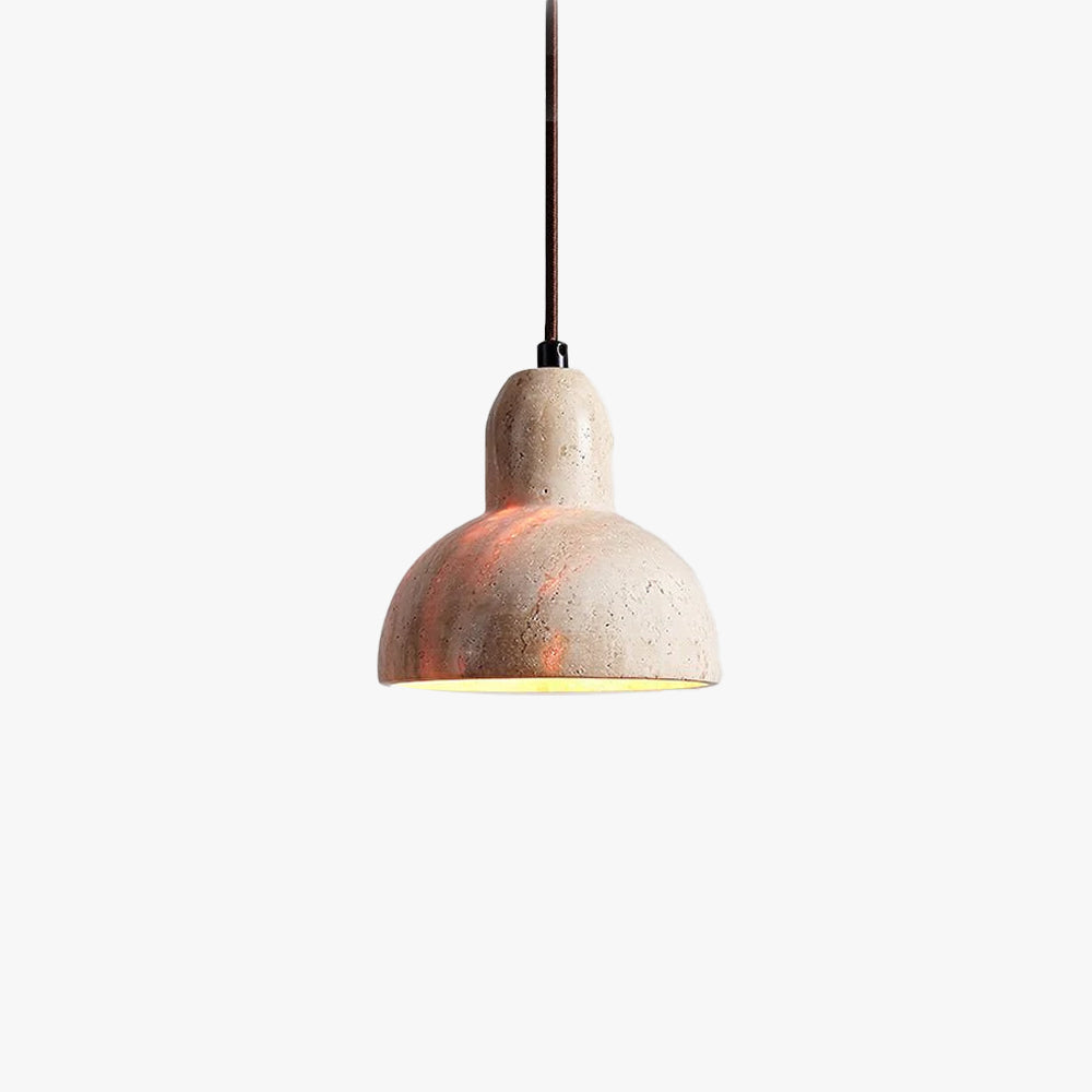 Cyrah Travertine Dome Pendant Light - Neutralighting