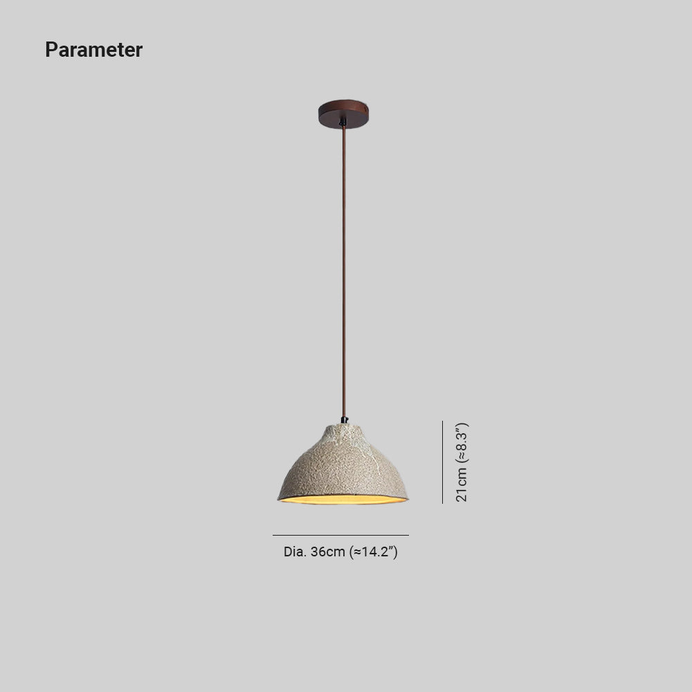 Maple Textured Ceramic Pendant Light - Neutralighting