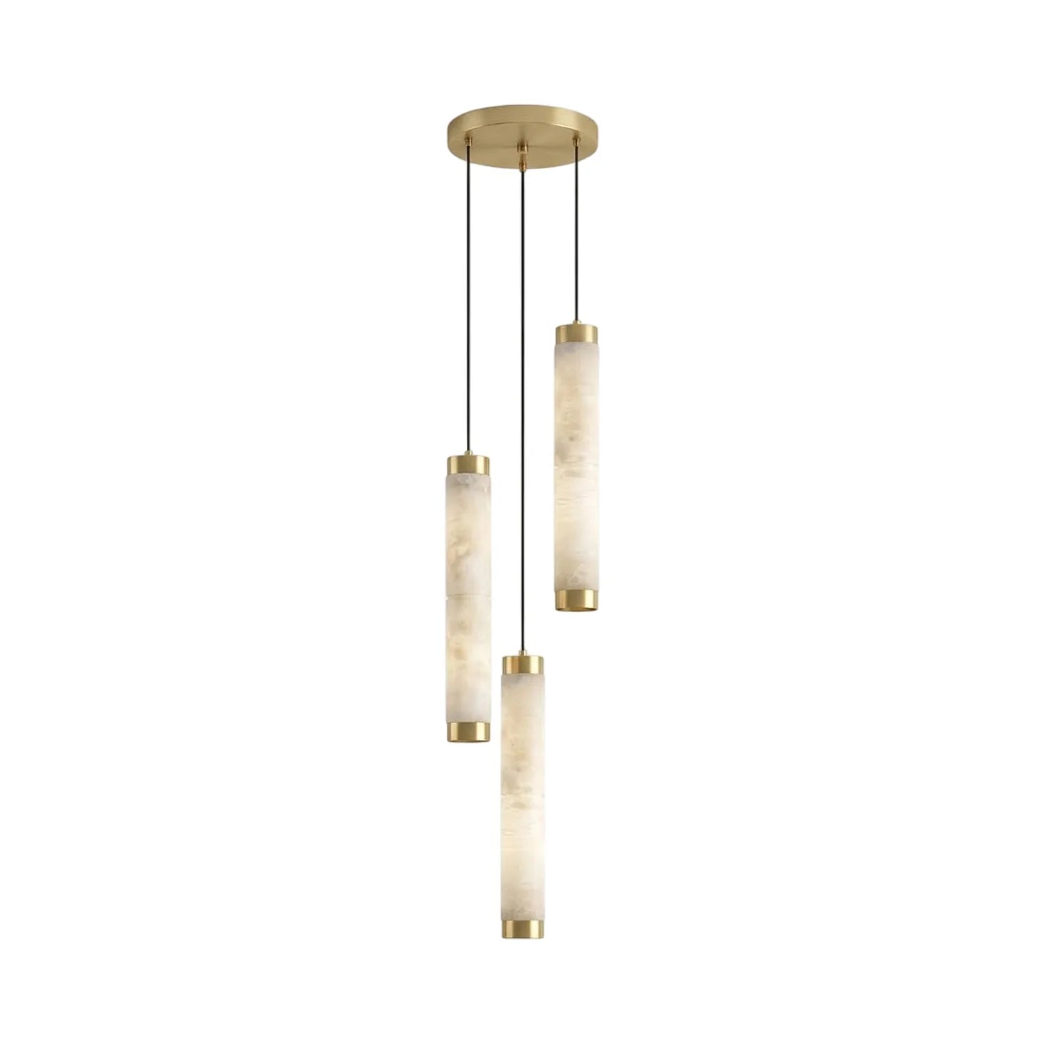 Lira Cylindrical Alabaster Pendant Light
