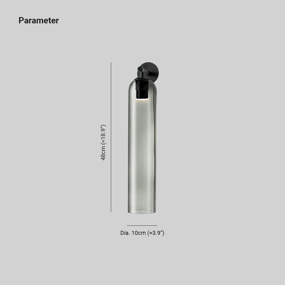 June Glass Indoor Wall Lamp Cylindrical - Neutralighting