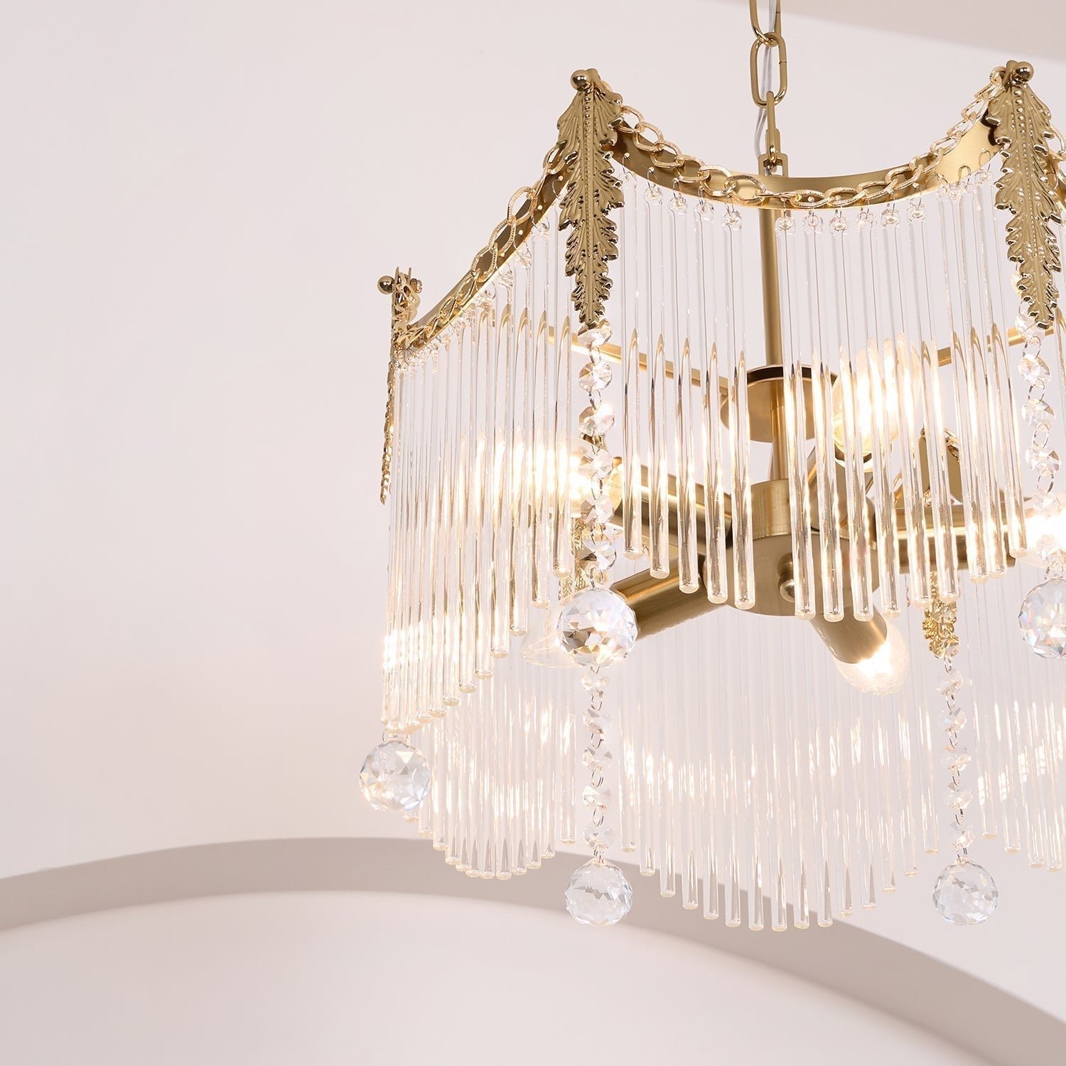Elias Chandeliers Luxurious Glass Farmhouse - Neutralighting
