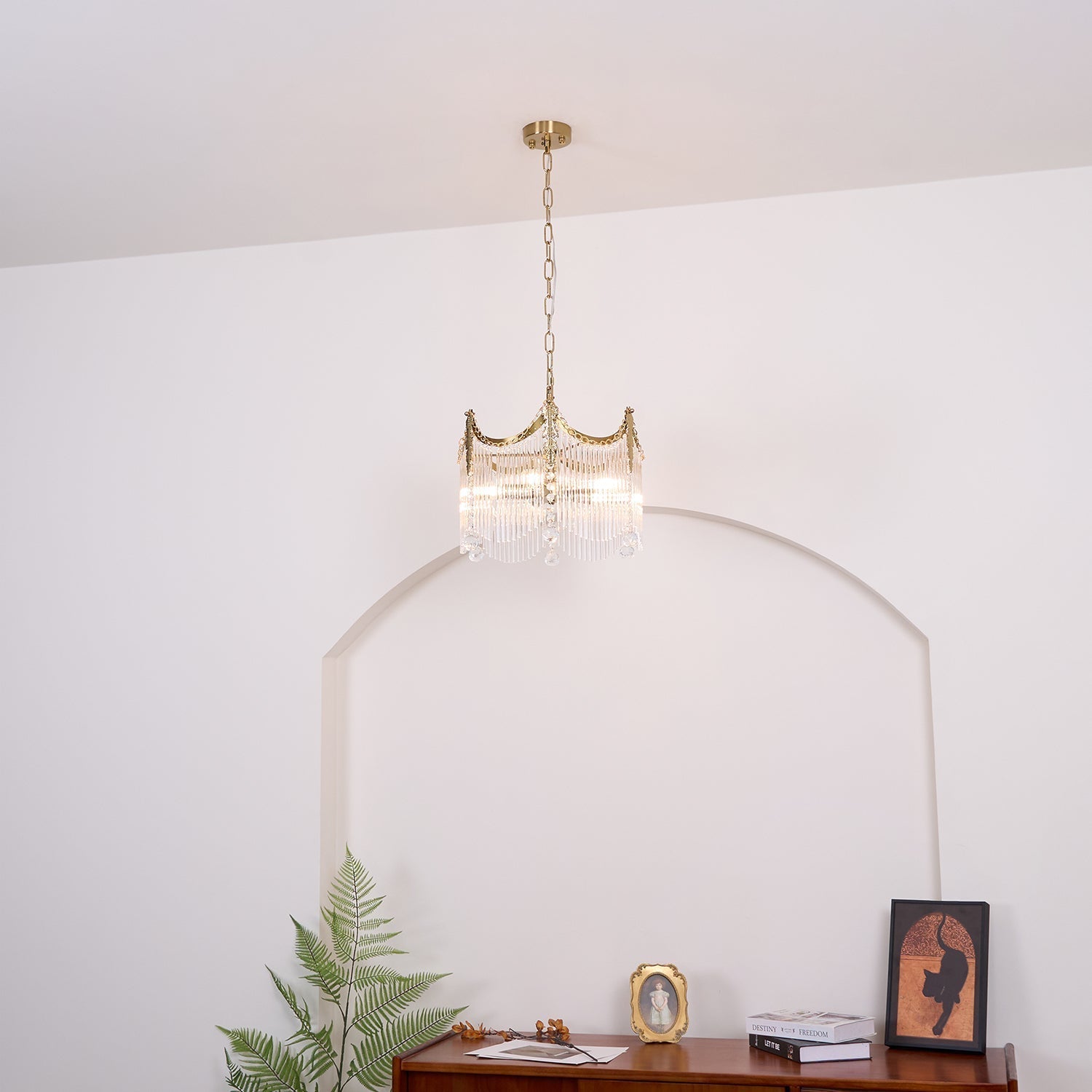 Elias Chandeliers Luxurious Glass Farmhouse - Neutralighting