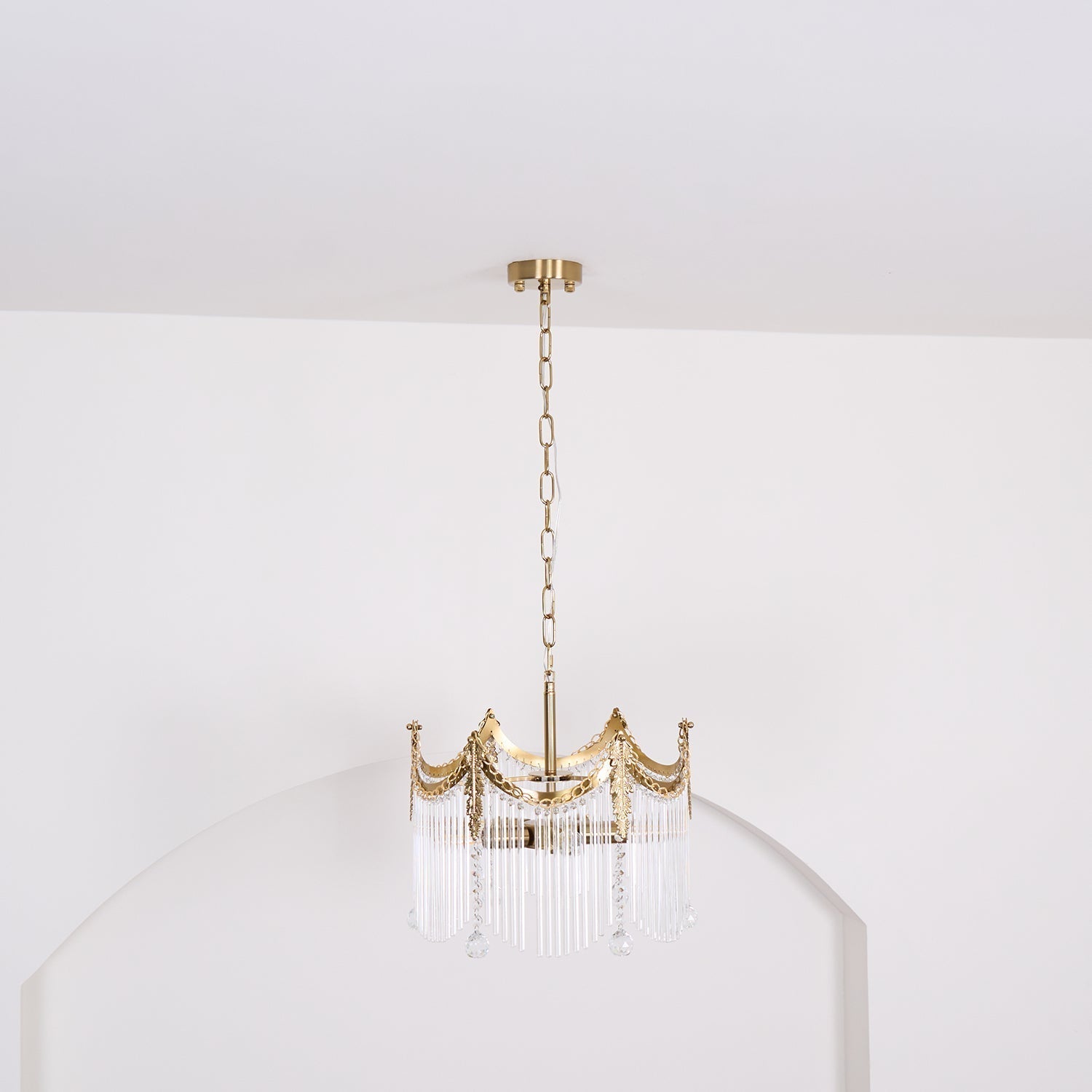 Elias Chandeliers Luxurious Glass Farmhouse - Neutralighting