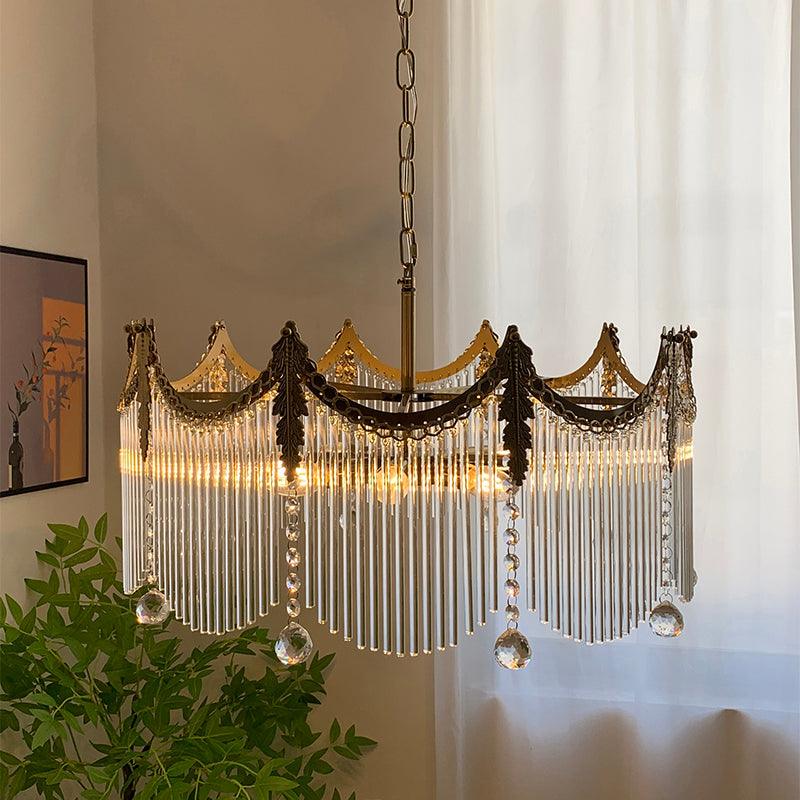 Elias Chandeliers Luxurious Glass Farmhouse - Neutralighting