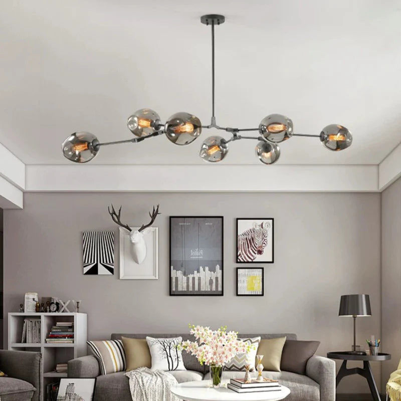 Kirae Nordic Modern Glass Pendant Light Clear Bubble - Neutralighting