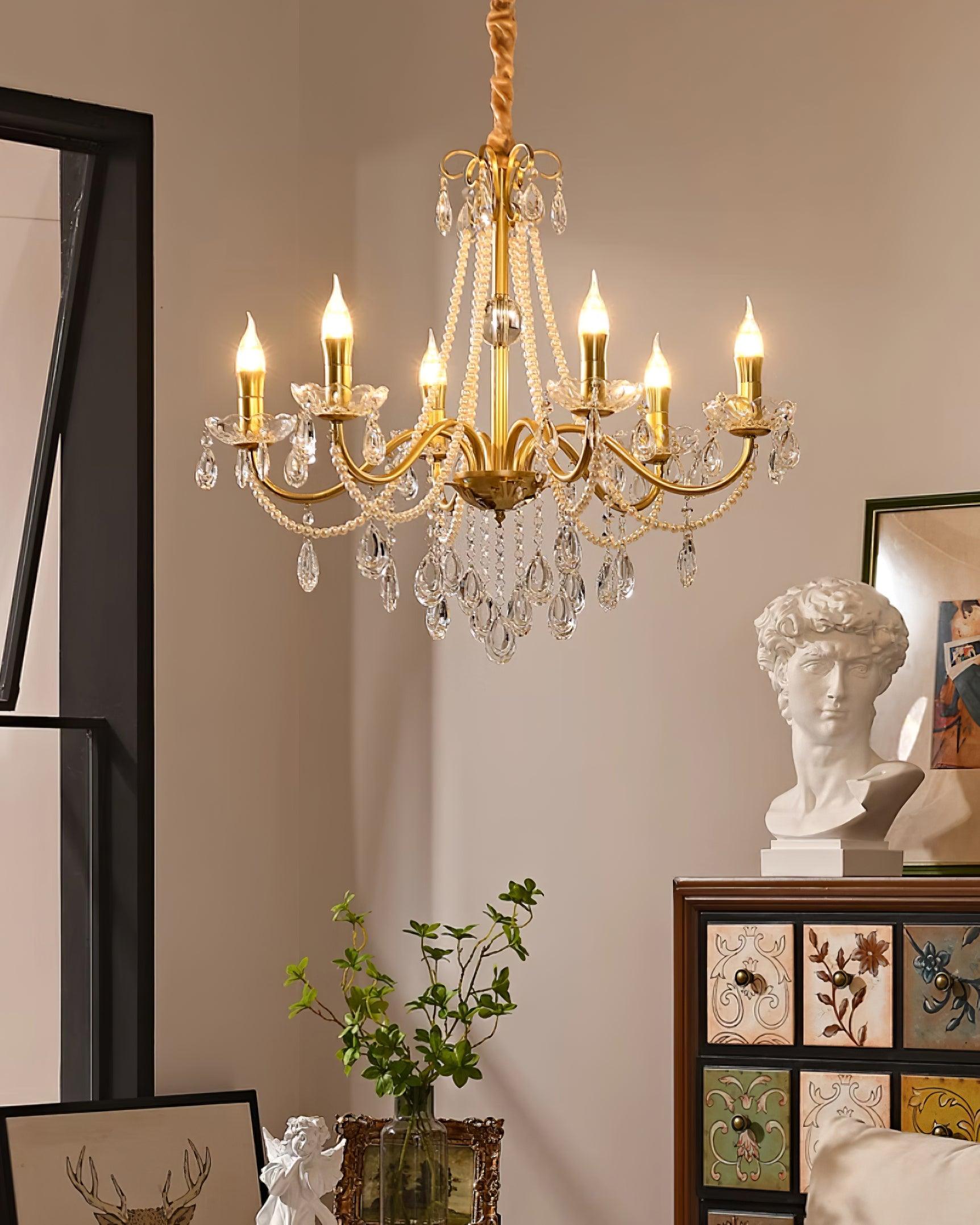 Elysion Gold Crystal Chandelier - Neutralighting