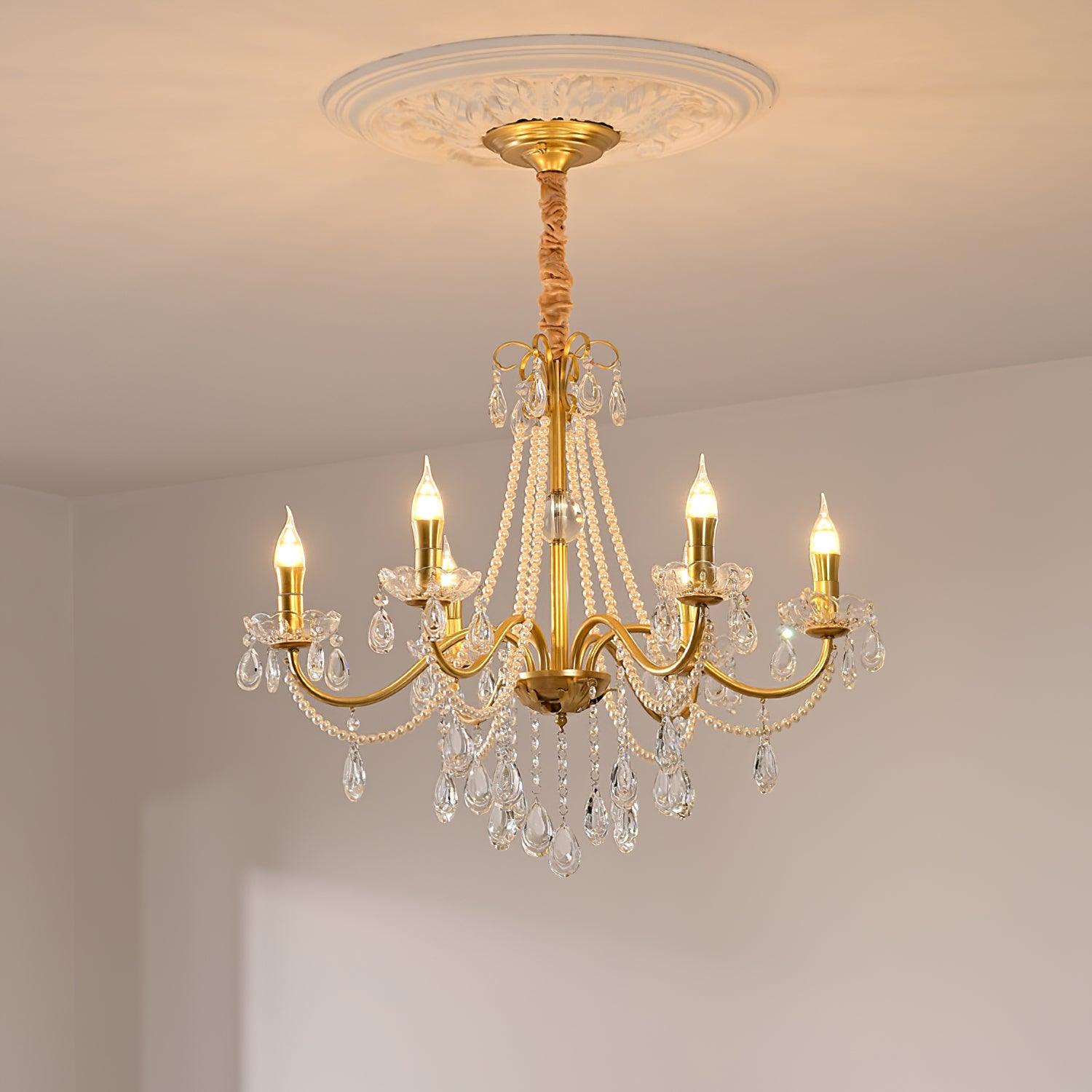 Elysion Gold Crystal Chandelier - Neutralighting