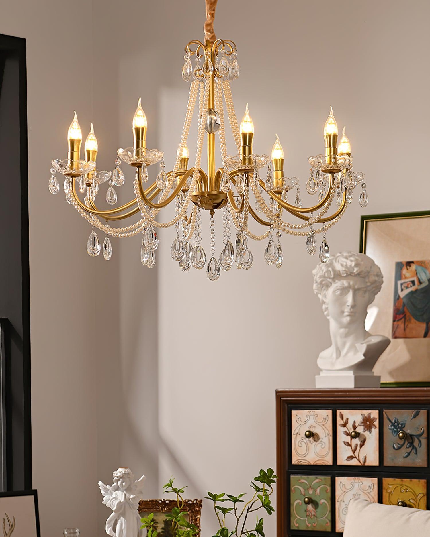 Elysion Gold Crystal Chandelier - Neutralighting