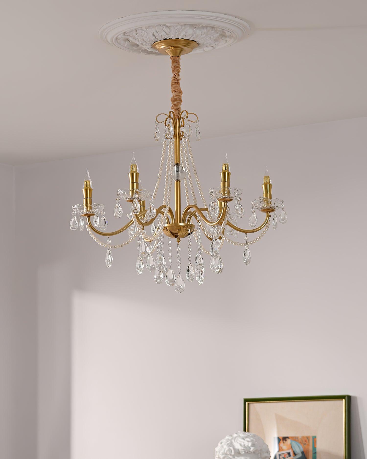 Elysion Gold Crystal Chandelier - Neutralighting