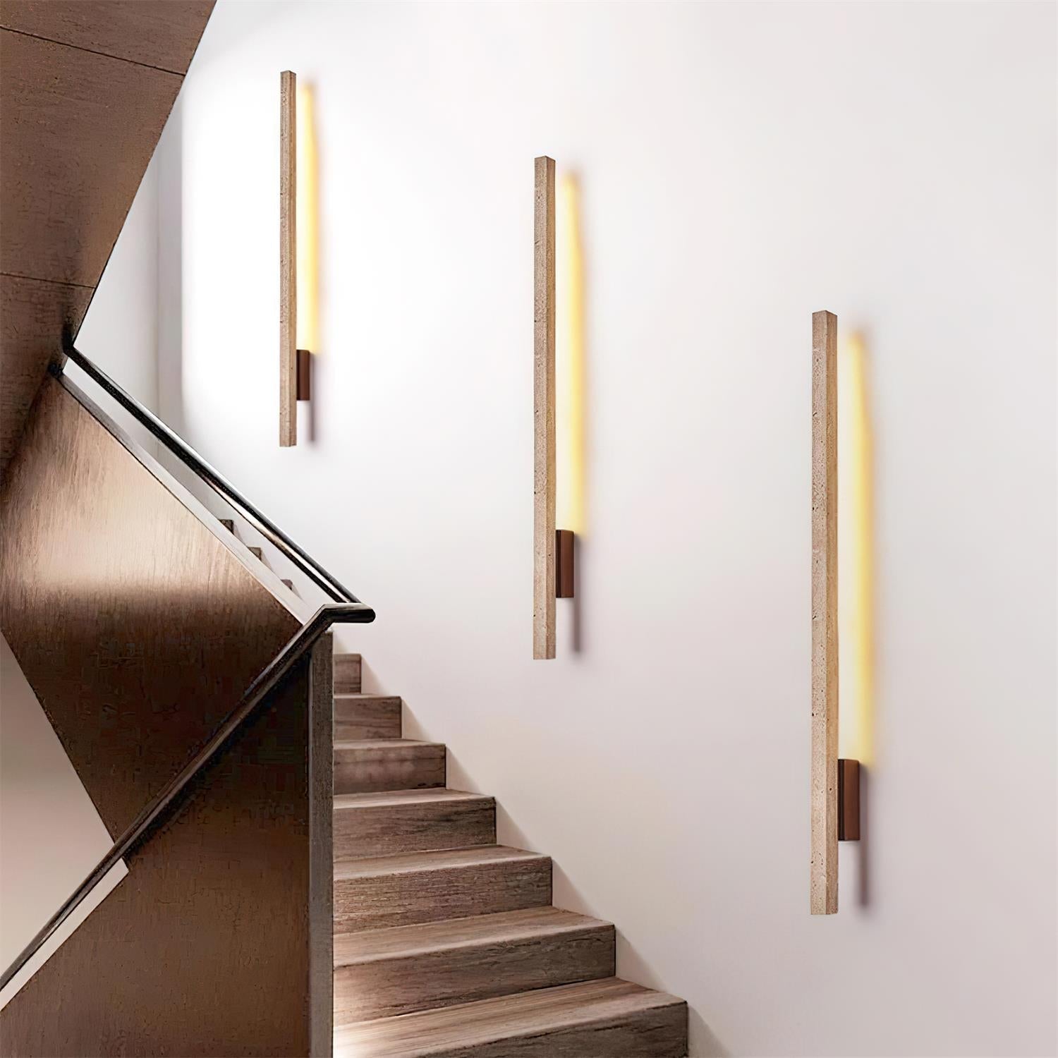 Opalyn Slim Travertine Wall Lamp - Neutralighting