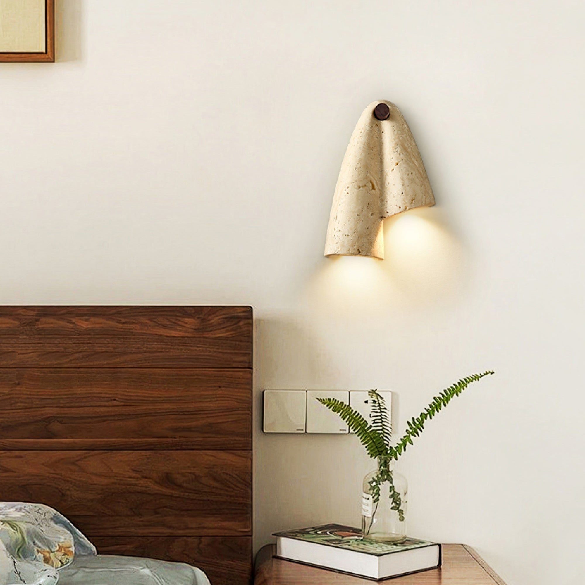 Artistic Travertine Wall Light - Neutralighting