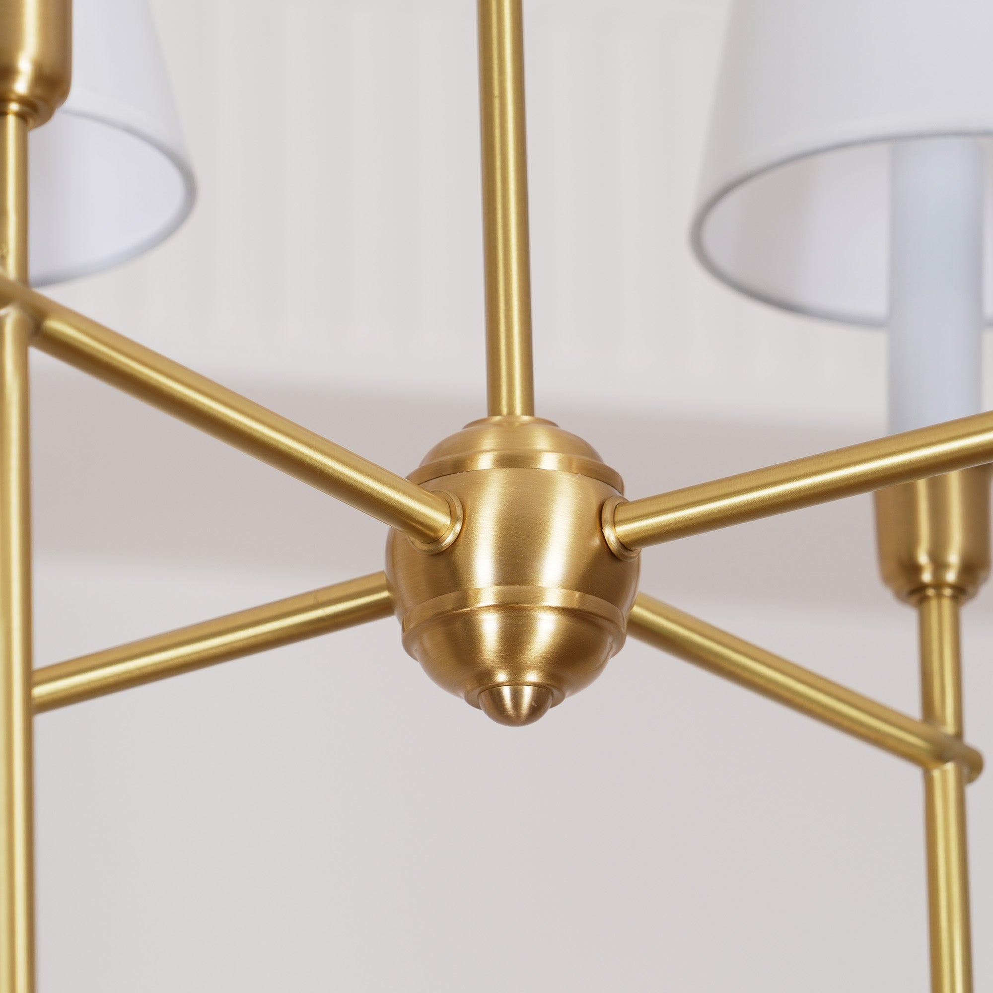 Talia Chandelier Luxury Brass Fabric - Neutralighting