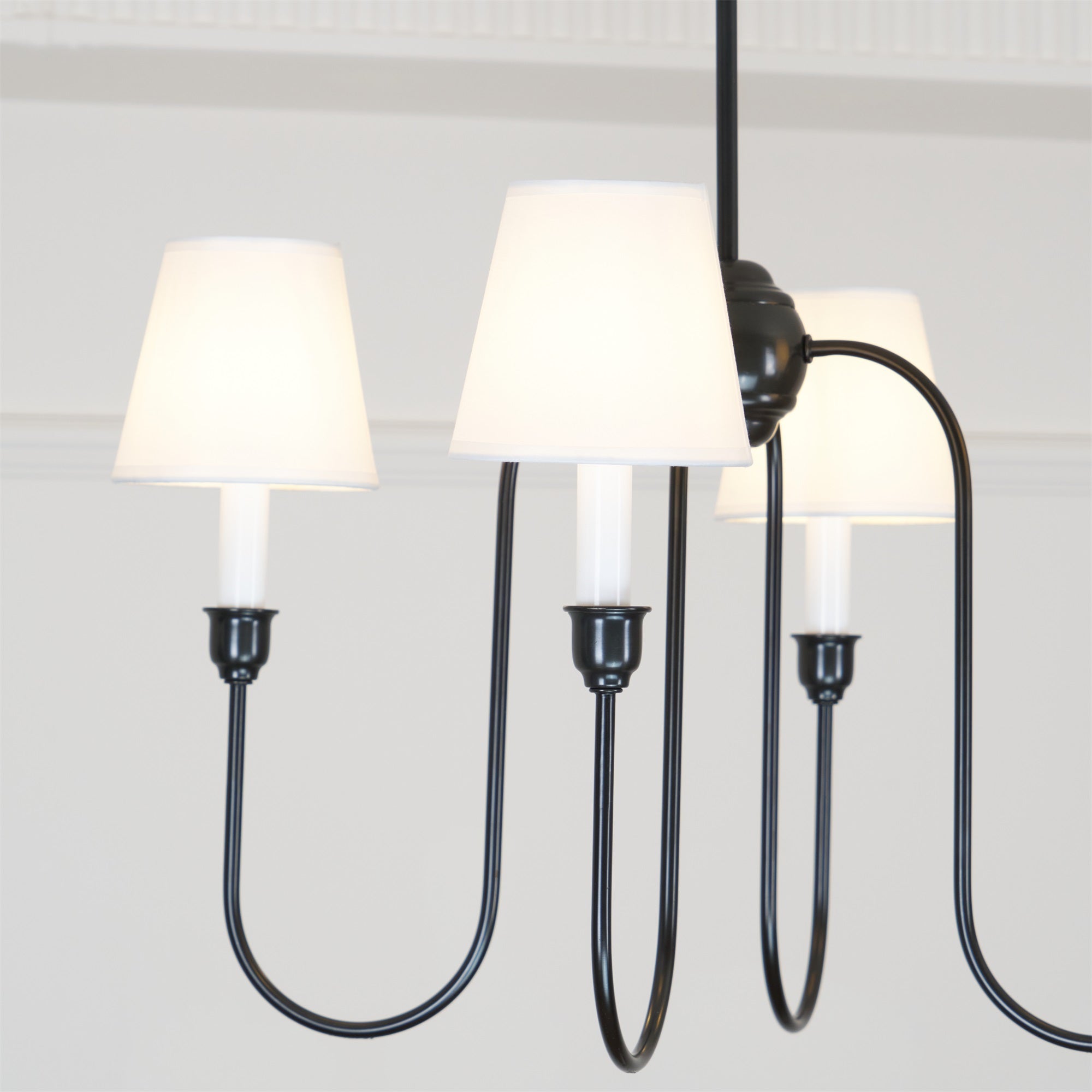 Talia Chandelier Luxury Brass Fabric - Neutralighting