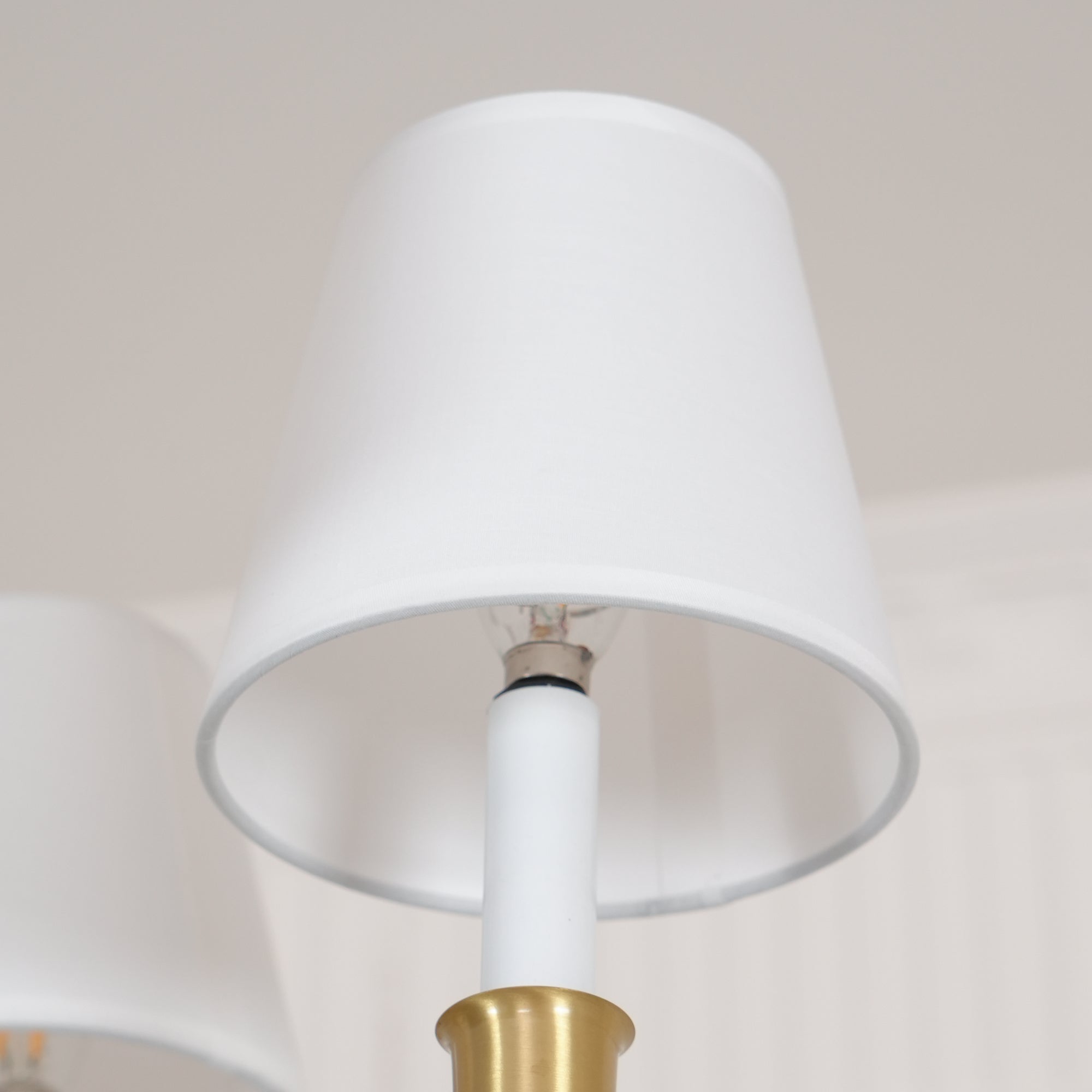 Talia Chandelier Luxury Brass Fabric - Neutralighting