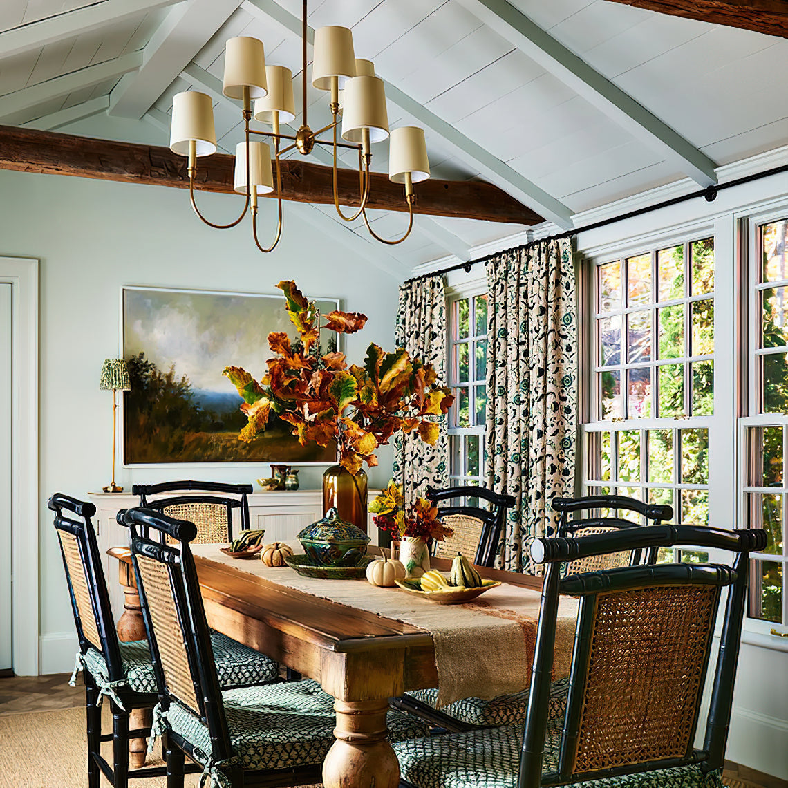 Talia Chandelier Luxury Brass Fabric - Neutralighting